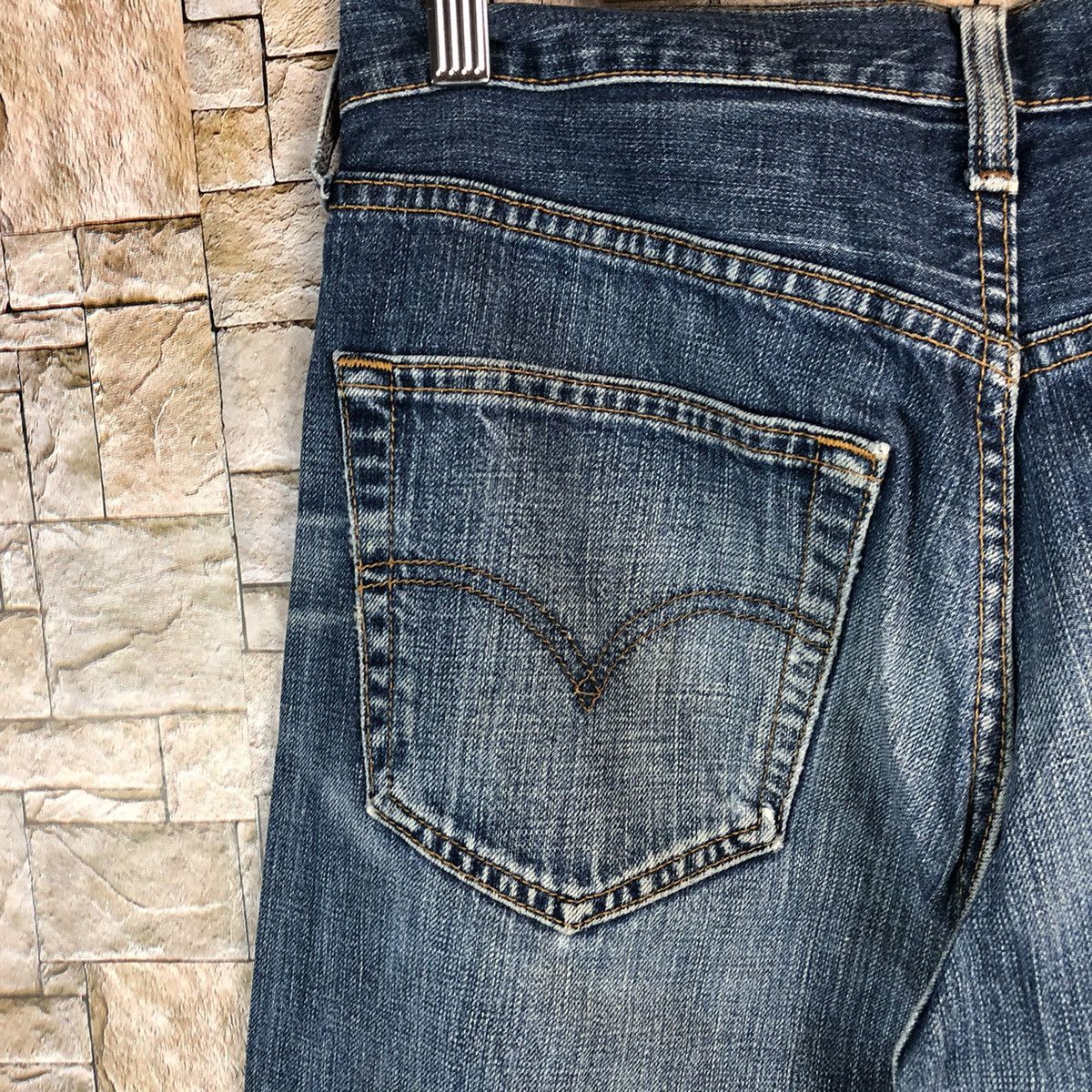 Levi's 501 Levis Blue Distressed Denim Pants #A970 Size US 30 / EU 46 - 16 Thumbnail