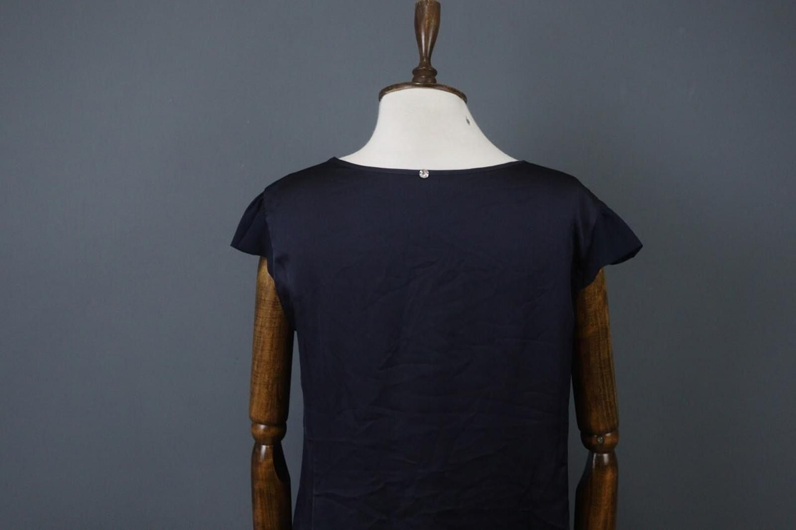 Other High Tech Navy Round Neck Regular Fit Pullover Blouse Top Size M / US 6-8 / IT 42-44 - 8 Thumbnail