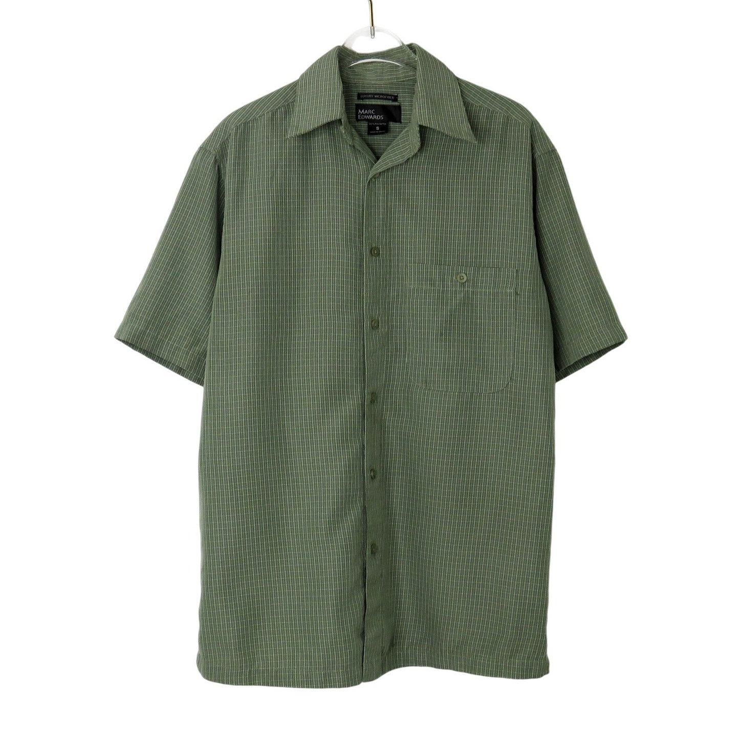 Vintage 90s Vintage Marc Edwards Green Plaid Button Down Size Small Size US S / EU 44-46 / 1 - 1 Thumbnail