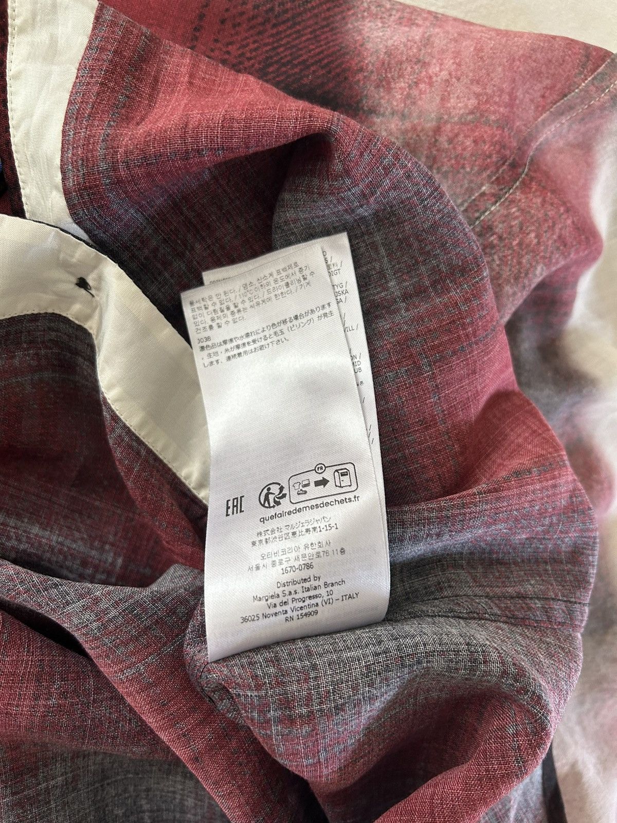 Maison Margiela Maison Margiela Pendleton Ombre Gradient Flannel Shirt Size US M / EU 48-50 / 2 - 9 Thumbnail