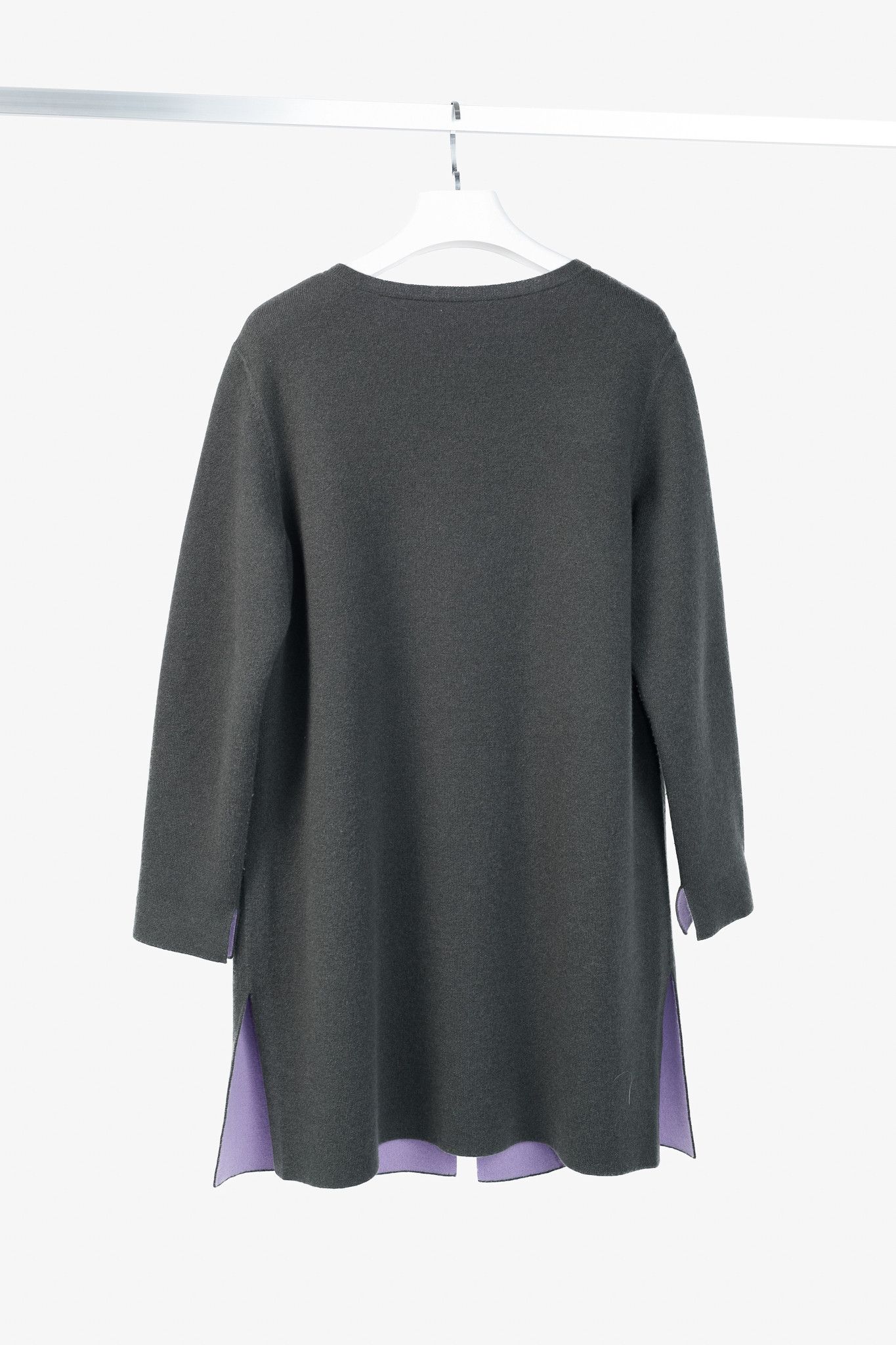 Akris Akris Reversible Double-Face Cashmere Cardigan Size L / US 10 / IT 46 - 2 Thumbnail