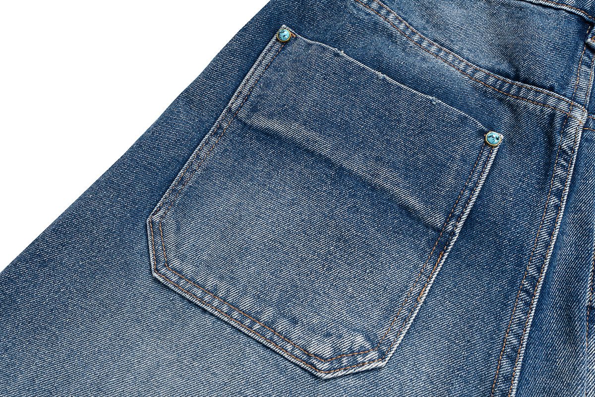 Jean × Vintage Distressed Logging Turquoise Jeans Size US 31 - 9 Thumbnail