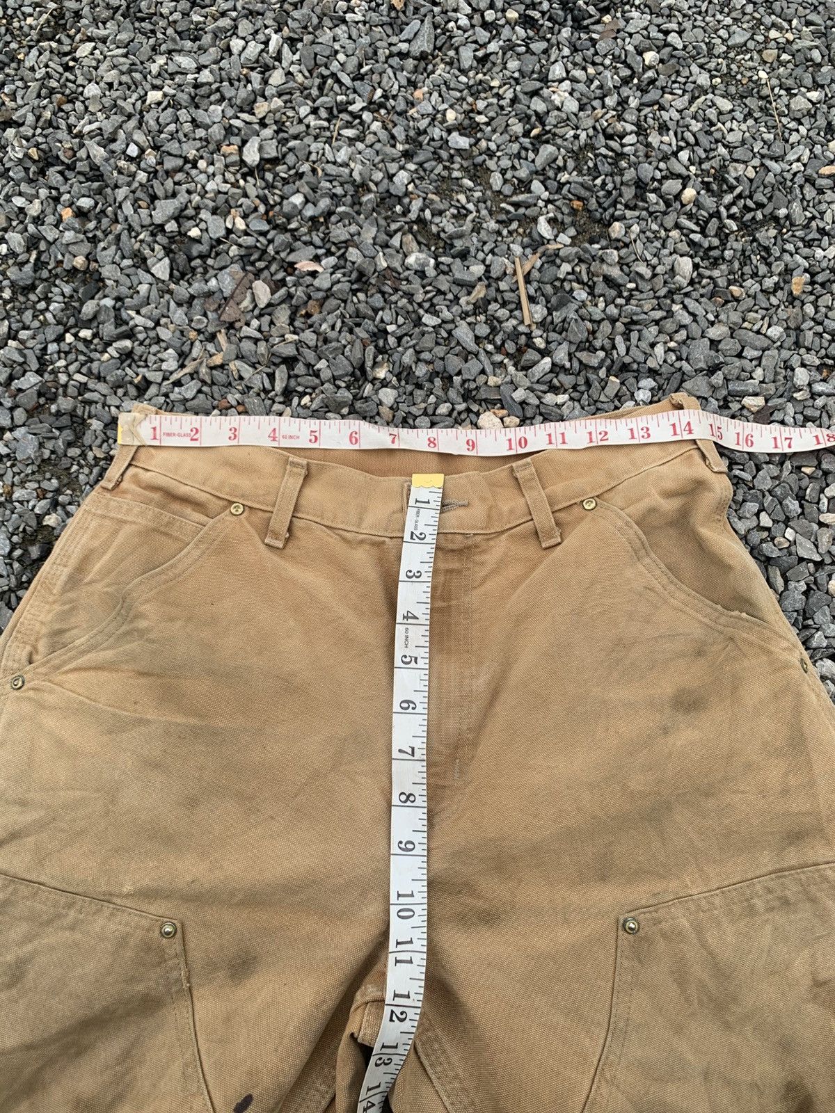 Carhartt VINTAGE CARHART DOUBLE KNEE RUSTY DAMAGE DISTRESSED DENIM Size US 30 / EU 46 - 15 Thumbnail