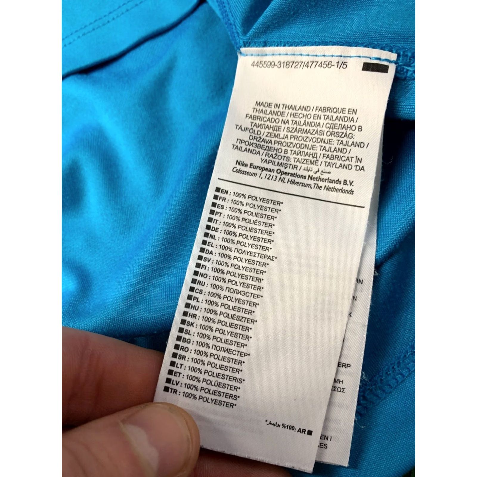 Nike NIKE RUNNING SHIRT Women M Medium Blue 2016 Dri-FIT Training Jersey T-Shirt Nike Run Size M / US 6-8 / IT 42-44 - 6 Thumbnail