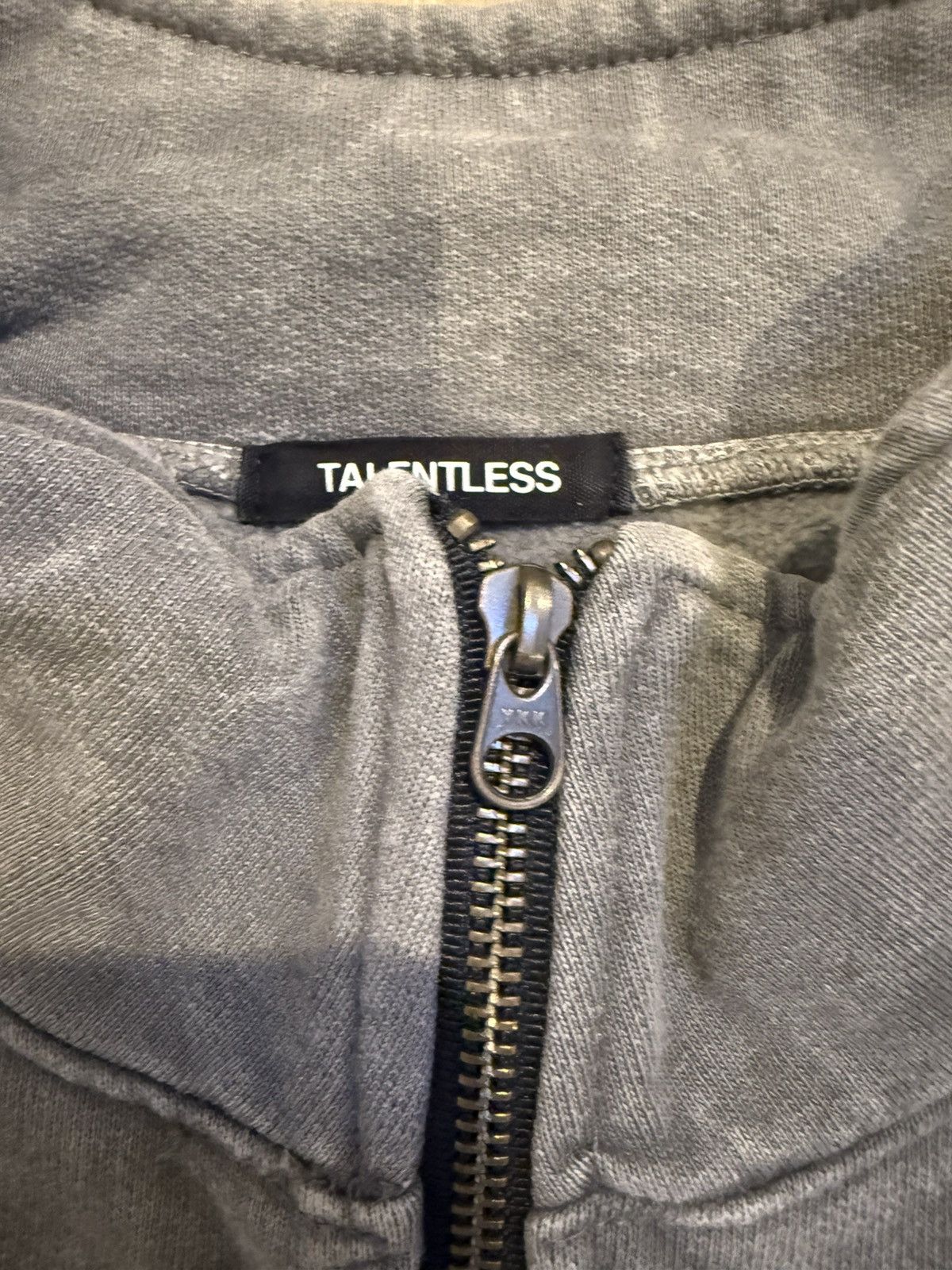 Talentless Talentless Grey Quarter Zip Heavy Hoodie Jacket Size XL Size US XL / EU 56 / 4 - 3 Thumbnail