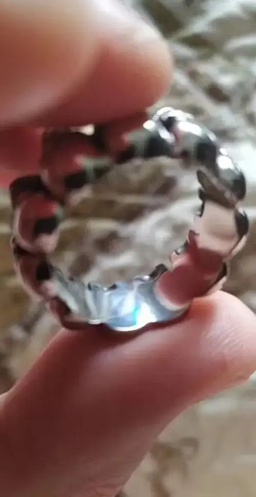 Vintage Skull Punk Ring Size ONE SIZE - 3 Thumbnail