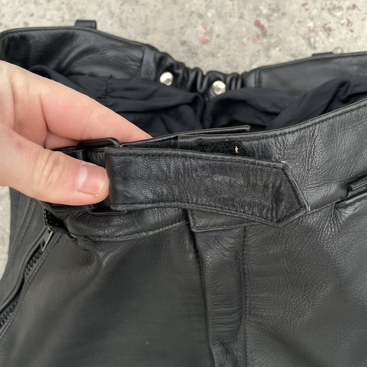 Other Vintage Moto Leather Pants 54 Y2K 90s USA Style Japan Size US 32 / EU 48 - 5 Thumbnail