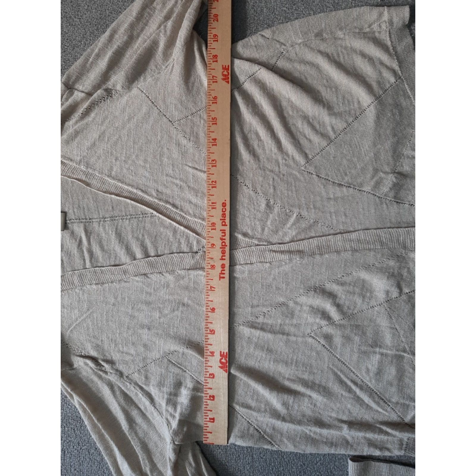 Lucky Brand Lucky Brand Sweater Cardigan Women L Beige Long Sleeve Open Front Bohemian All Seasons Fall Spring Summer Winter Cardigan Women L Beige Size L / US 10 / IT 46 - 4 Thumbnail