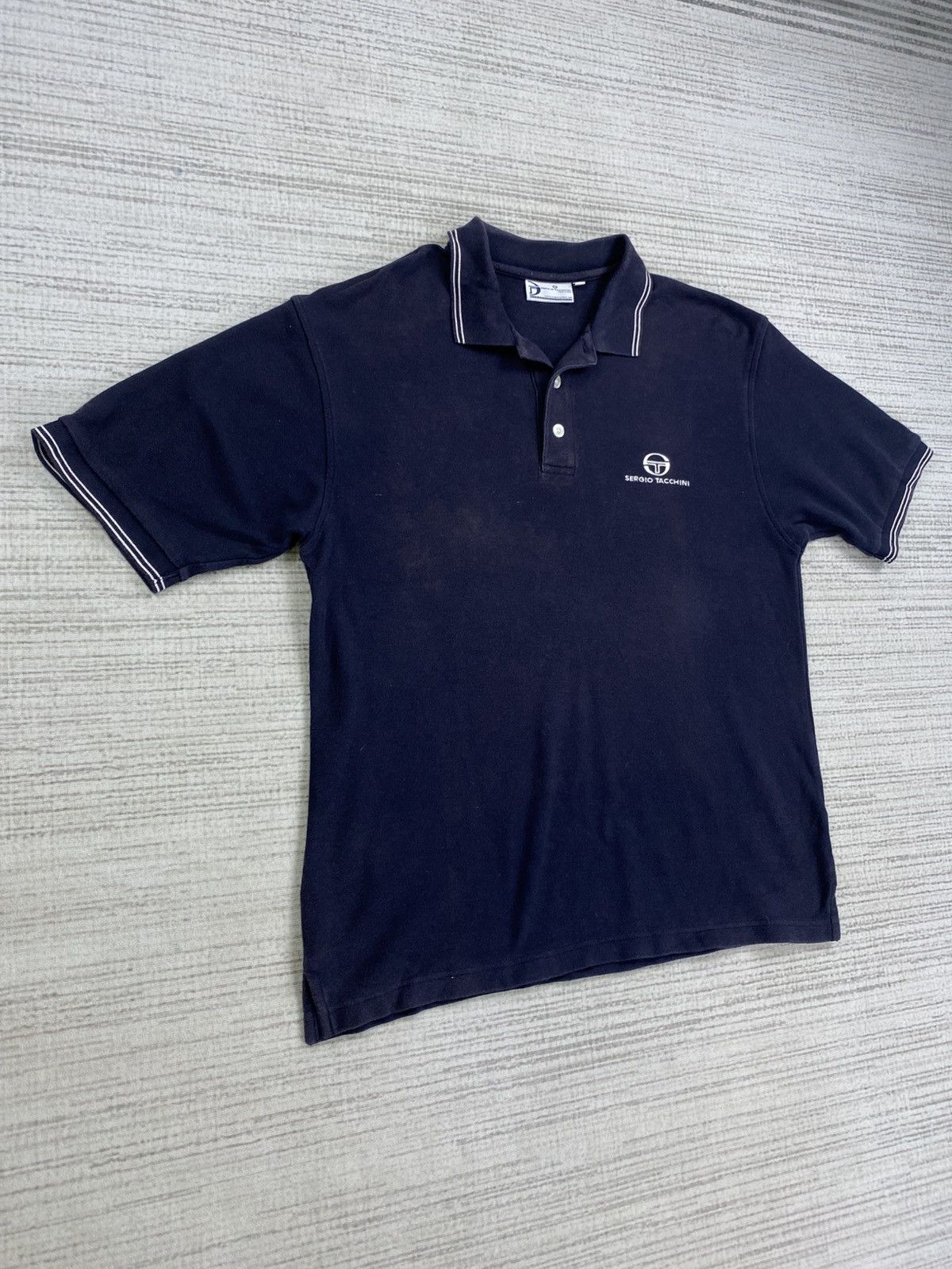 Sergio Tacchini × Vintage Vintage Sergio Tacchini Embroidery Logo Polo Shirt Size US M / EU 48-50 / 2 - 3 Thumbnail