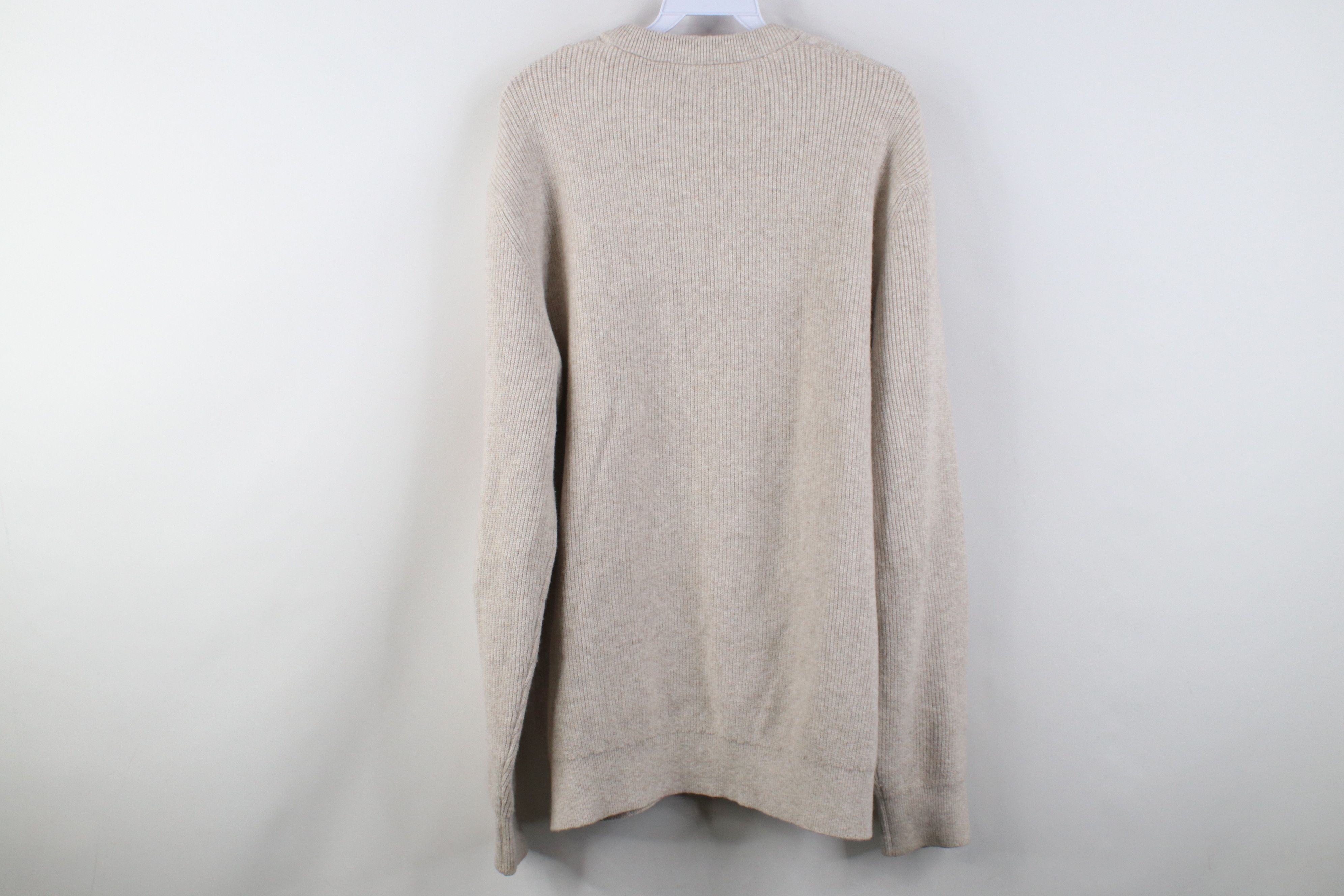 Esprit Vintage Y2K Esprit Blend Ribbed Cable Knit Sweater Stone Size US XL / EU 56 / 4 - 8 Thumbnail