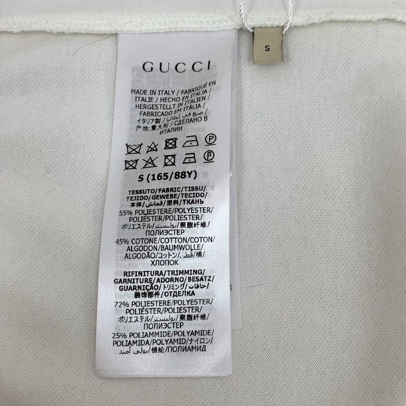 Gucci Gucci White striped cotton stand-up collar zipper long-sle Size S / US 4 / IT 40 - 6 Thumbnail