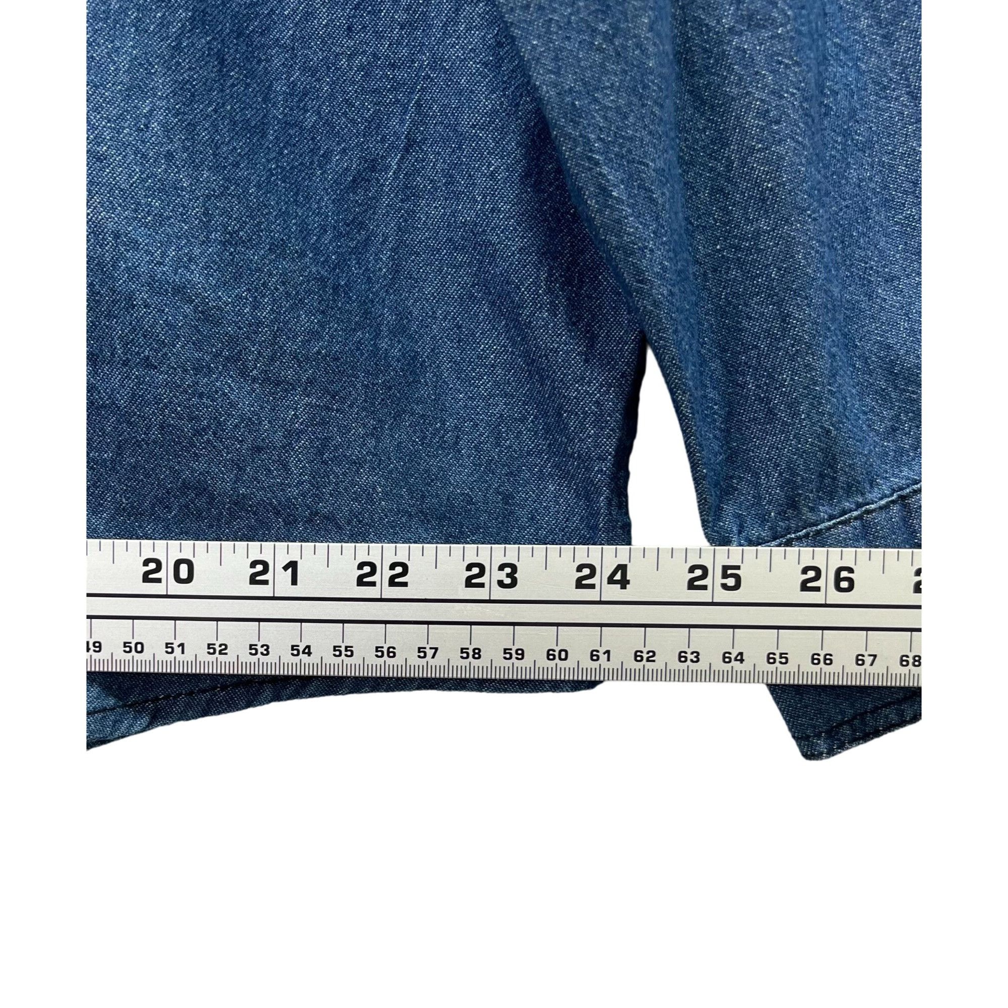 rue21 Rue 21 - Women's Chambray Long Sleeve Button Down Shirt With Size 3XL / US 20-22 - 5 Thumbnail
