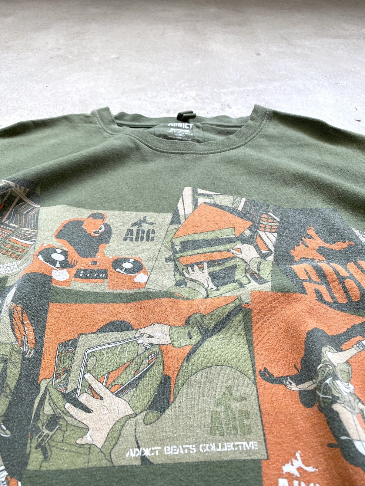 ADDICT Vintage 2007 Addict Beats Rap T Shirt Hip Hop Y2K Size US L / EU 52-54 / 3 - 6 Thumbnail