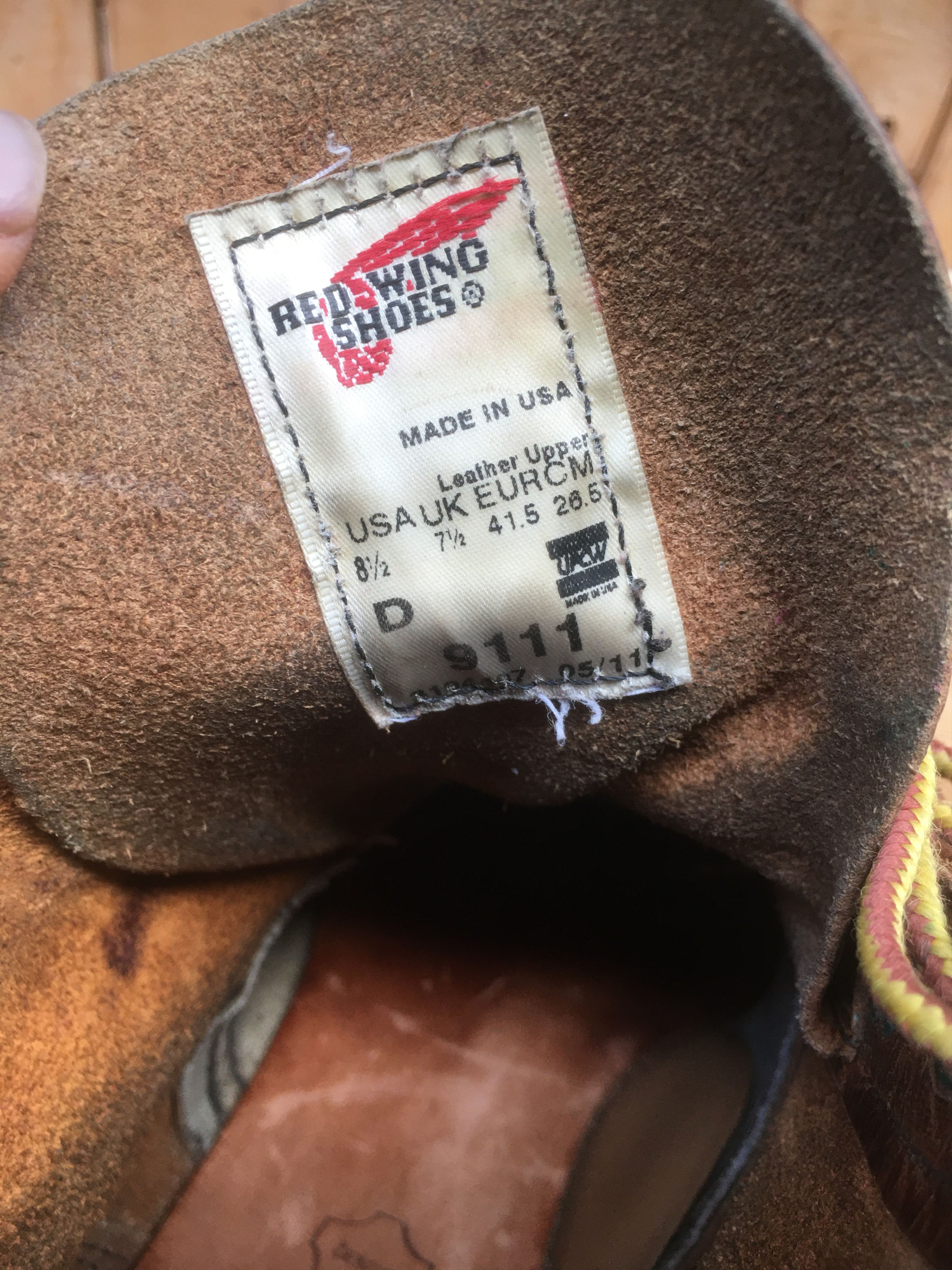 Red Wing Red Wing 9111 Chukka Brown leather boots EUR 41.5 UK 7.5 Size US 8.5 / EU 41-42 - 12 Thumbnail