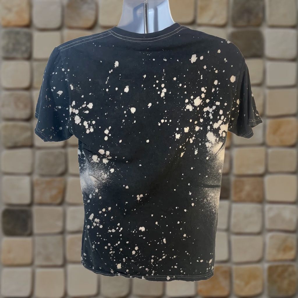 Vintage The Rolling Stones Shirt Men Medium Black White Paint Splatter Tongue Graphic Size US M / EU 48-50 / 2 - 1 Thumbnail