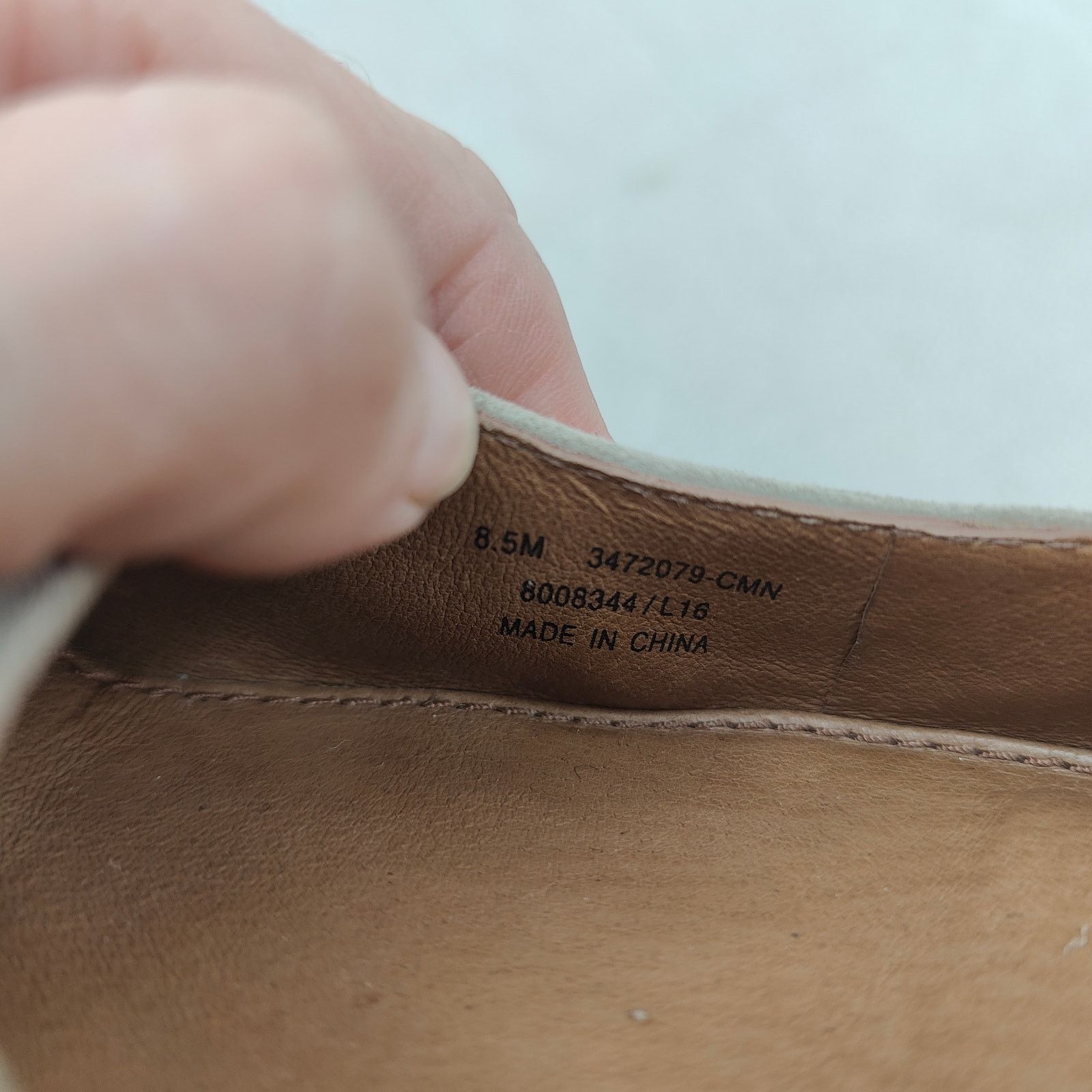Frye Frye Sienna Cross Ballet Flats Womens 8.5 Taupe Gray Suede Size US 8.5 / IT 38.5 - 6 Thumbnail
