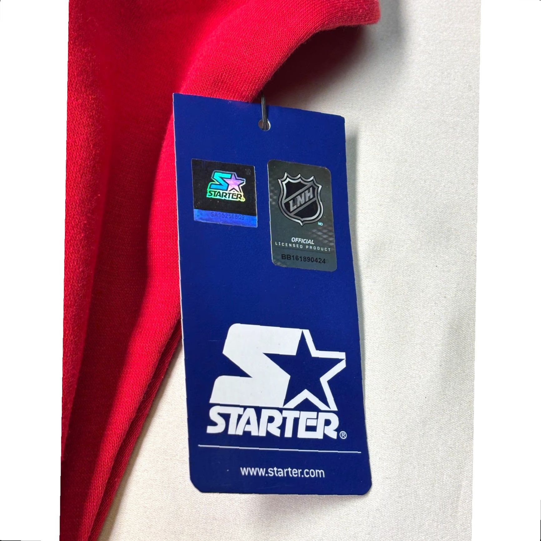 Starter NWT Starter NHL New Jersey Devils Full Zip Hoodie Mens XL Red Black White Size US XL / EU 56 / 4 - 3 Thumbnail