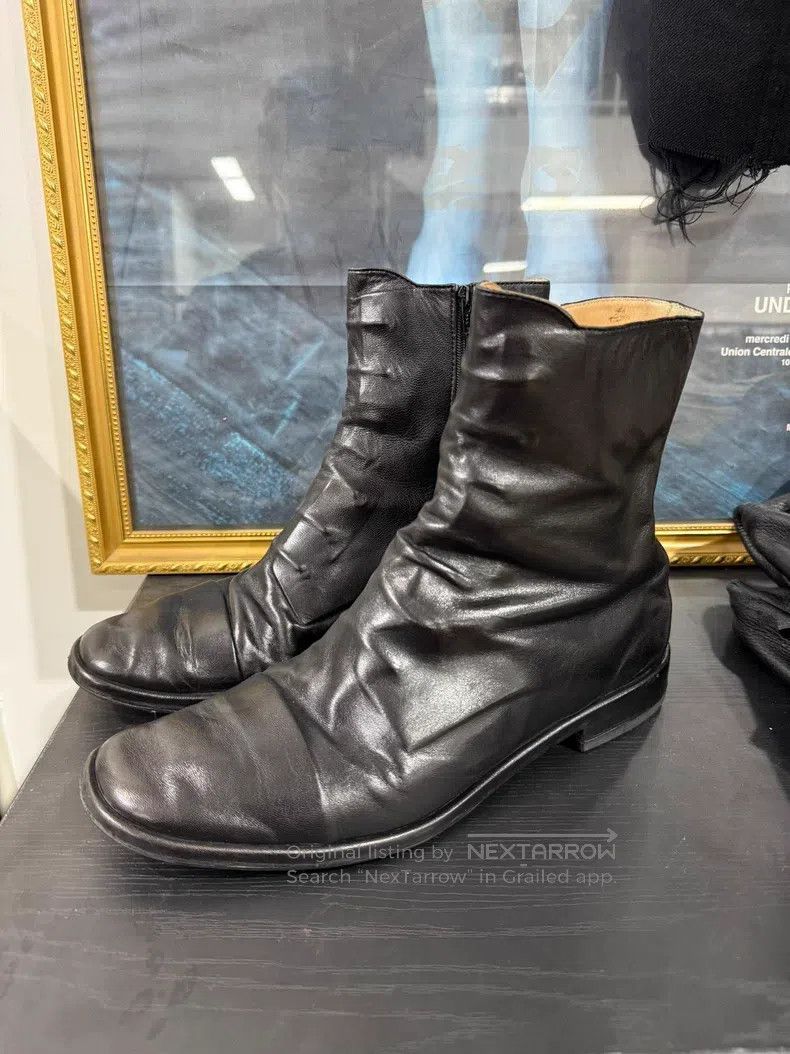Maison Margiela Hidden lace-up double-layer Chelsea boots