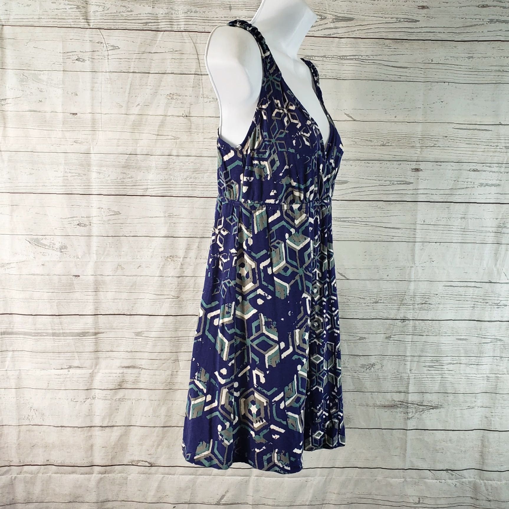 Vintage Cabi Tank Top Womens V-Neck Size S Gray Blue Sleeveless Shirt Womens 90s? Size S / US 4 / IT 40 - 3 Thumbnail