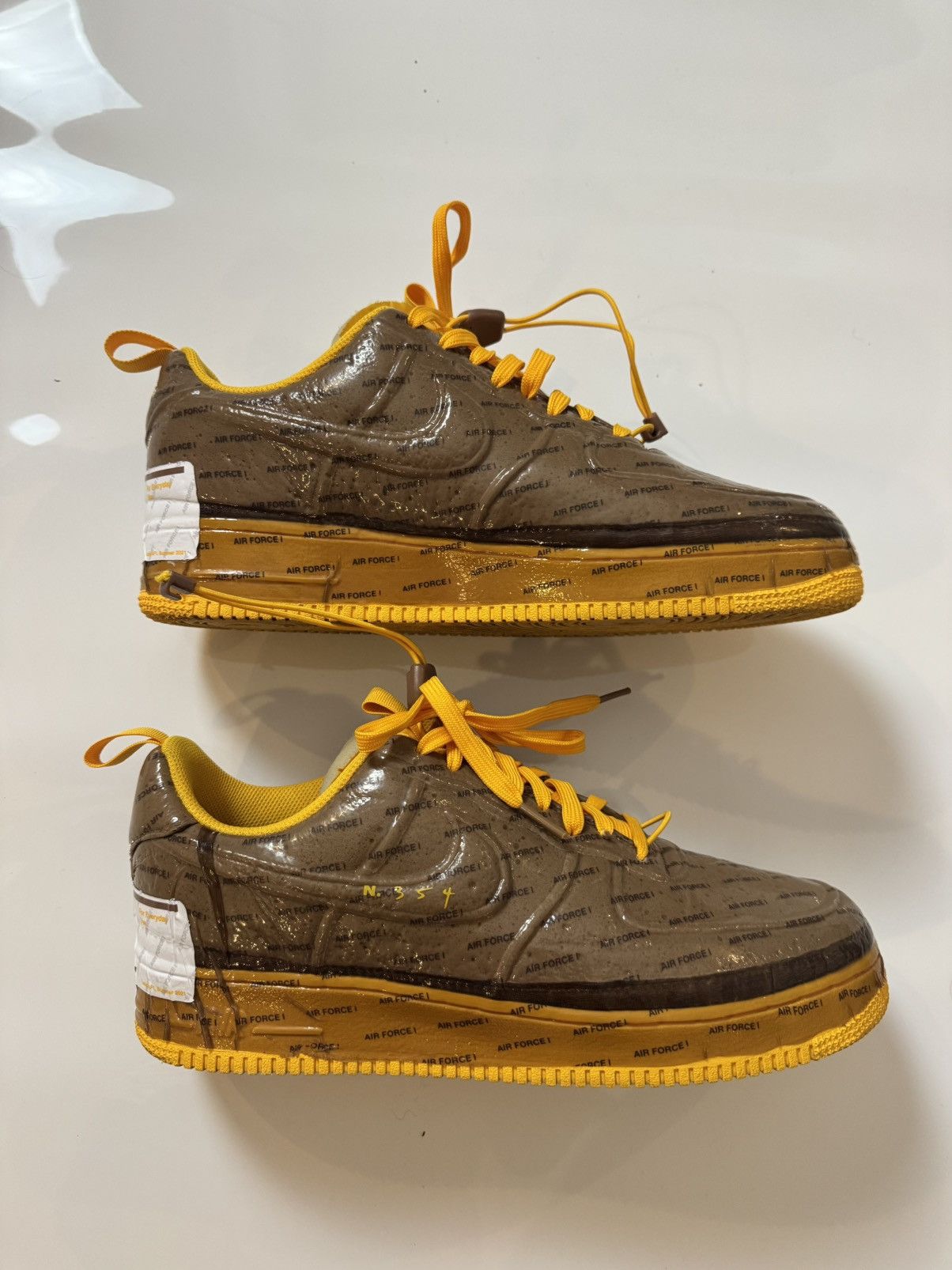 Nike Nike Air Force 1 low experimental sail RARE mens 10 n. 354 Size US 11.5 / EU 44-45 - 3 Thumbnail