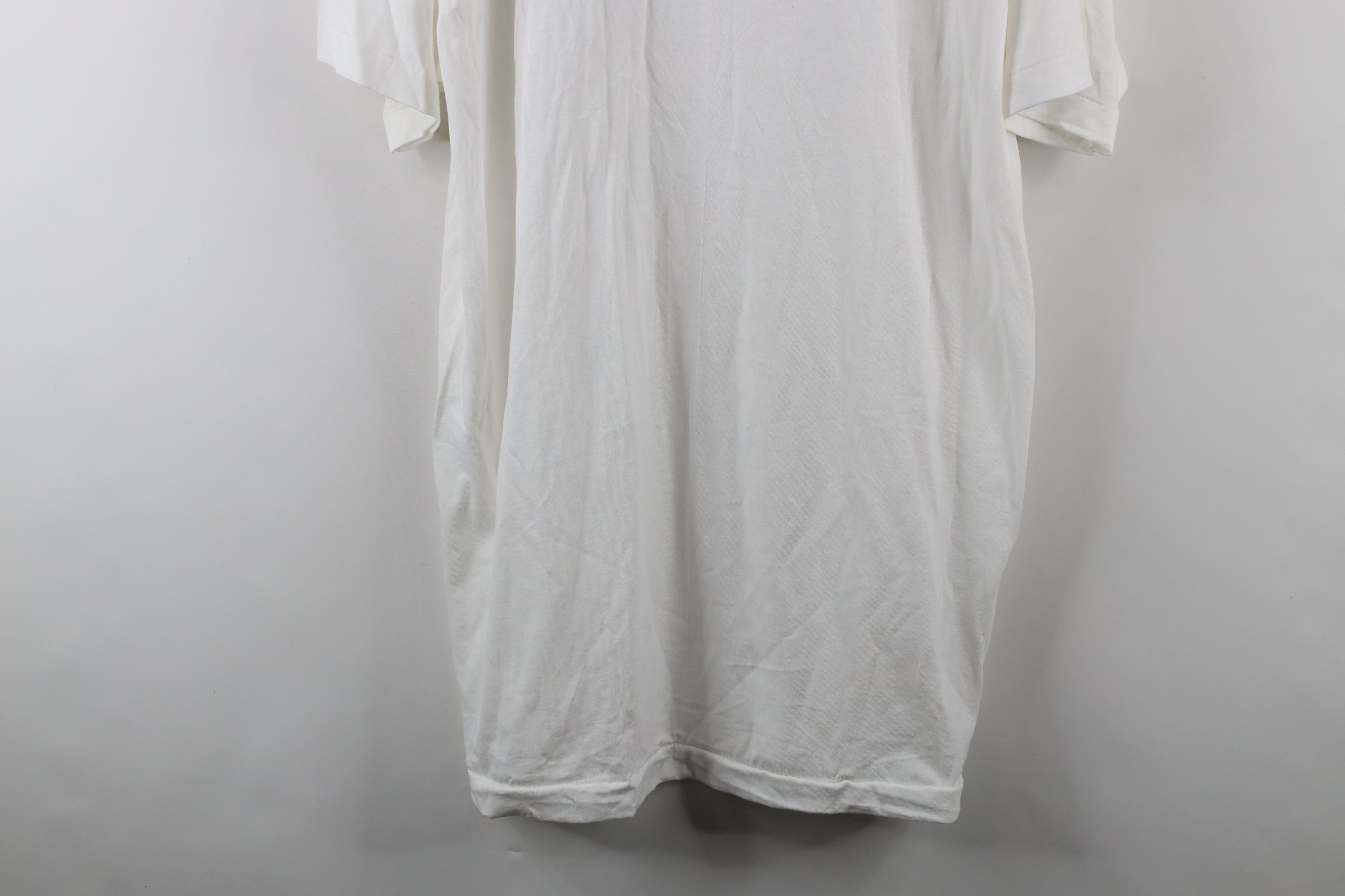 Vintage Vintage 90s Streetwear Short Sleeve T-Shirt White Cotton USA Size US XL / EU 56 / 4 - 3 Thumbnail