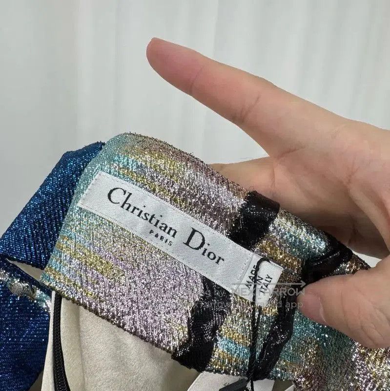 Dior Dior Multicolor Plaid A. Size 23" - 5 Thumbnail