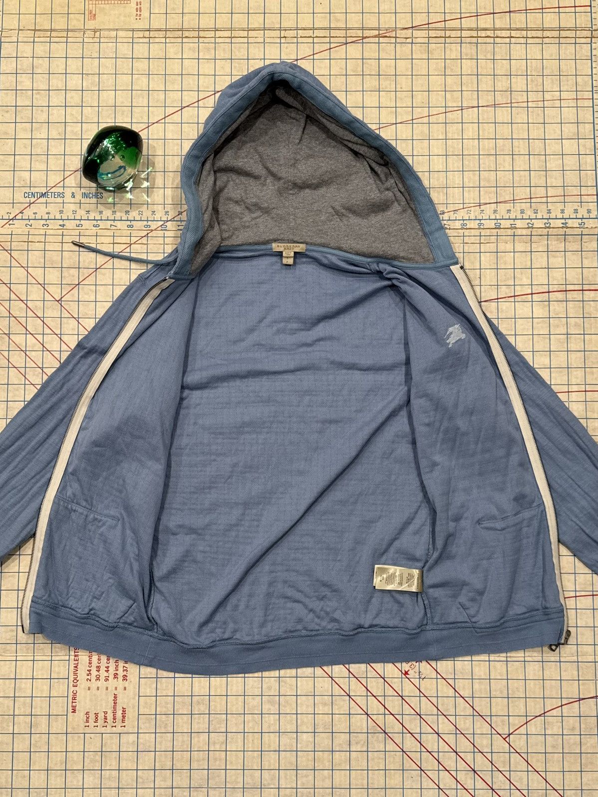 Burberry Burberry Brit Light Blue Full Zip Hoodie Size Small Size S / US 4 / IT 40 - 9 Thumbnail