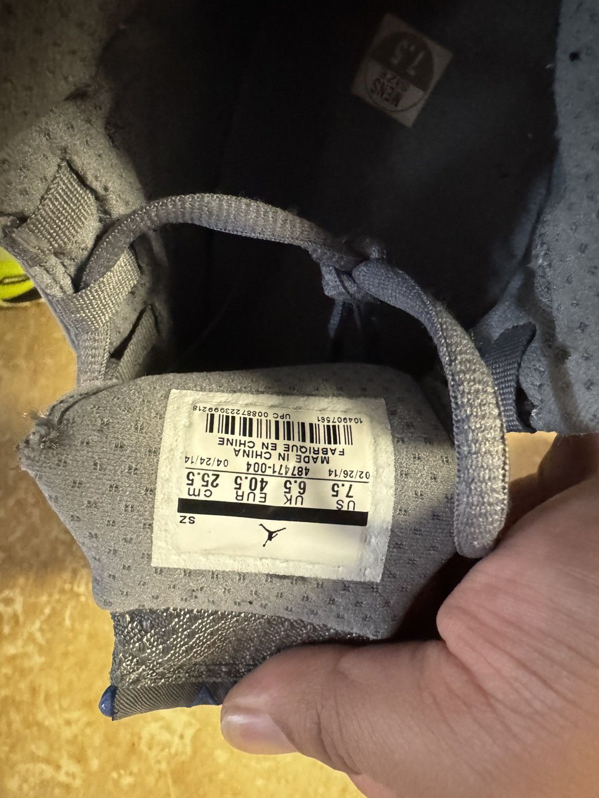 Jordan Brand JORDAN RETRO 14s WOLF GREY/ BLUE/ WHITE in 7.5m Size US 7.5 / EU 40-41 - 7 Thumbnail