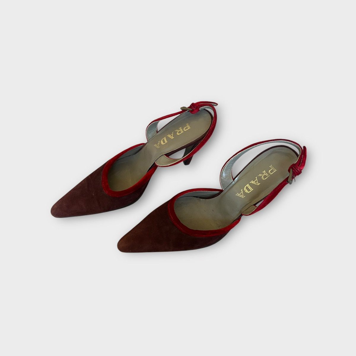 Prada Prada brown red Heels - Size 36 Size US 6 / IT 36 - 5 Thumbnail