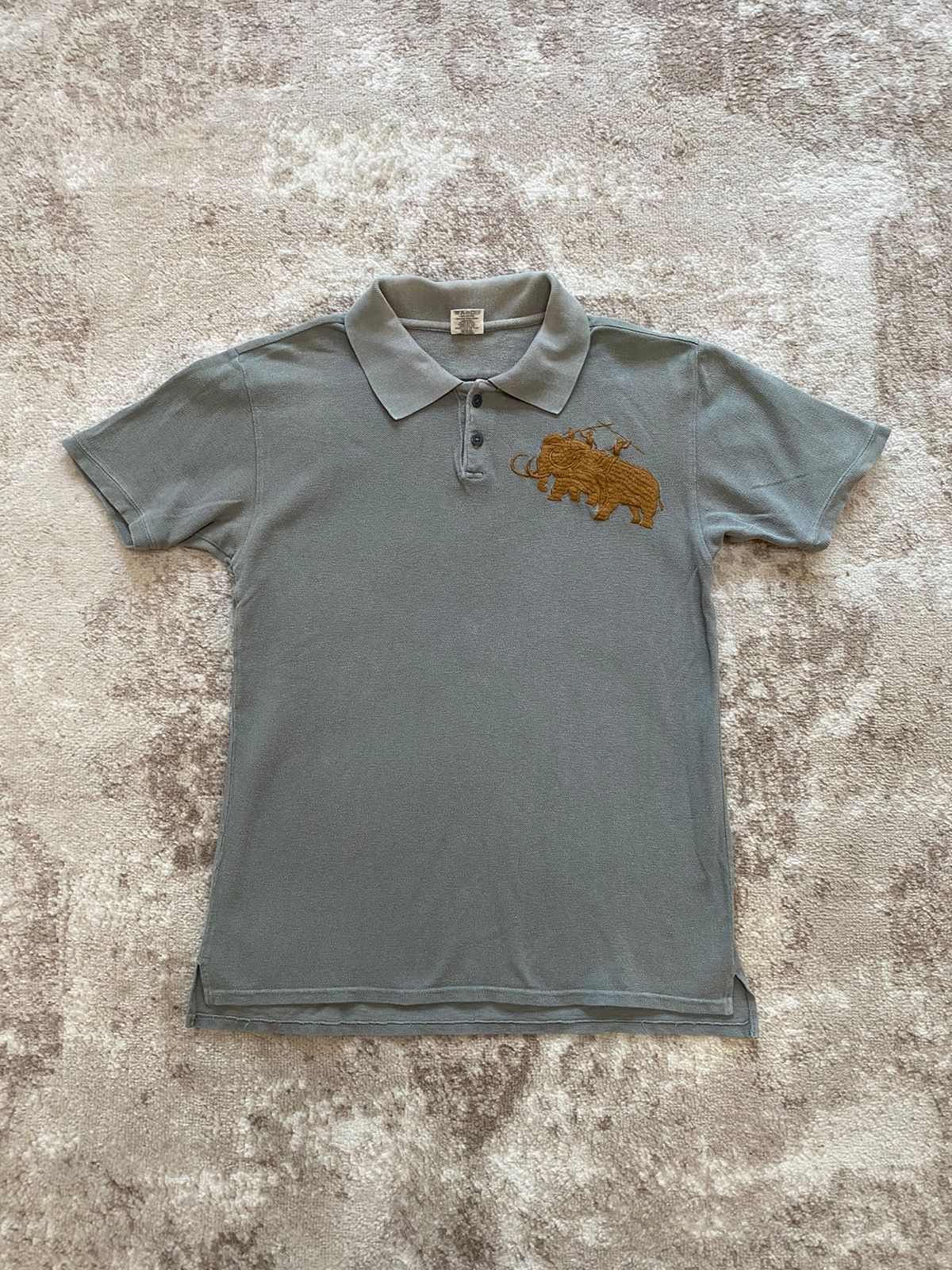 Pre-owned Kapital Double Mammoth Polo In Blue Gray
