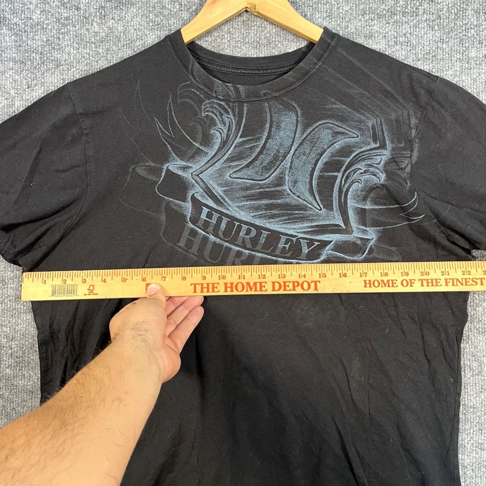 Hurley VINTAGE Hurley Brown Logo Short Sleeve T-Shirt Men’s Surfer Skater L Grunge Y2K Black Size US L / EU 52-54 / 3 - 3 Thumbnail