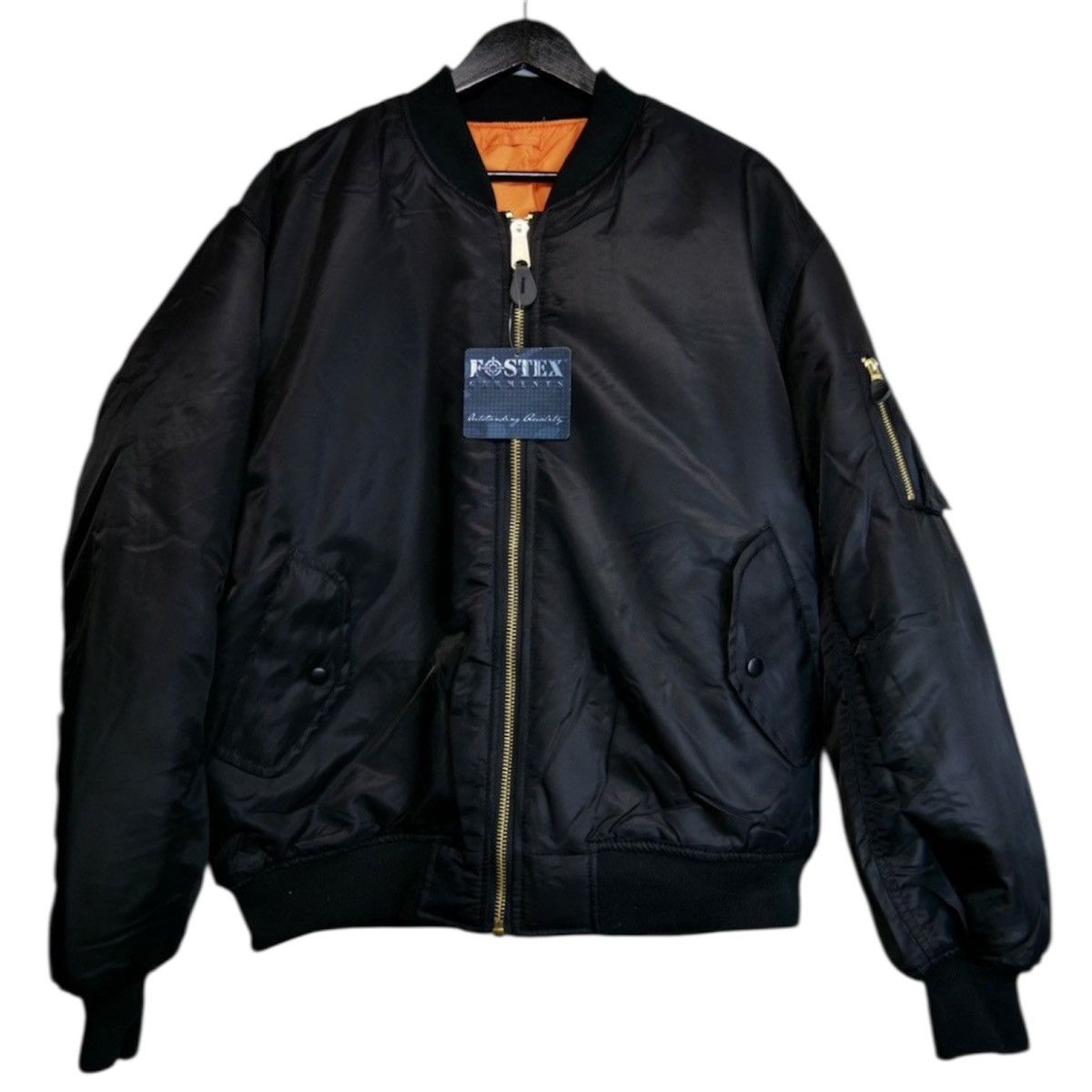 ジャケット・アウター FOSTEX GARMENTS ma-1 Raf Simons VINTAGE FOSTEX GARMENTS MA-1 REVERSIBLE NYLON BOMBER JACKET RAF