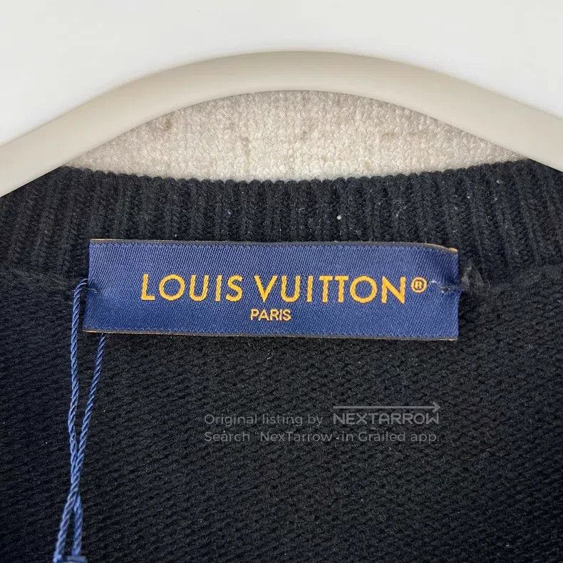 Louis Vuitton Louis Vuitton FW24 Solid logo Embroidered Crew Neck Long S Size US XL / EU 56 / 4 - 4 Thumbnail