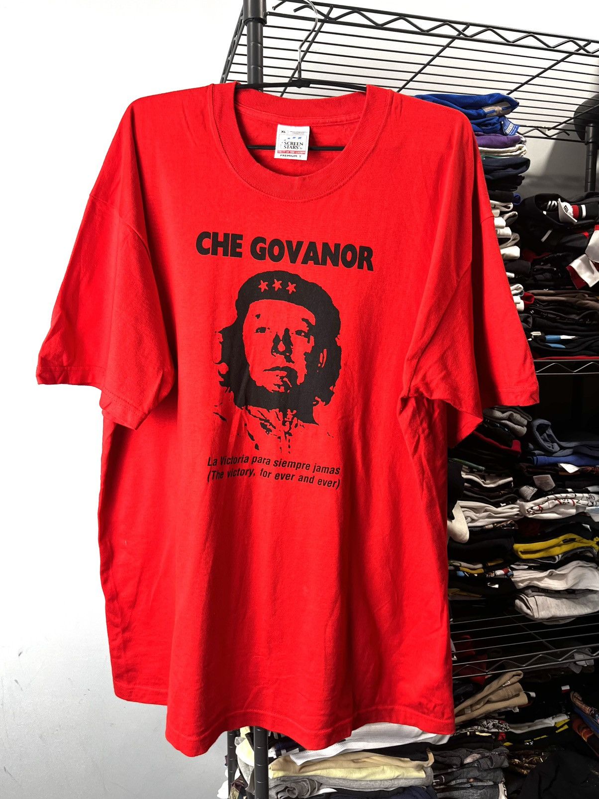 Vintage Vintage Che Guevara Govanor Cuba Revolution T Shirt Size US XL / EU 56 / 4 - 1 Thumbnail