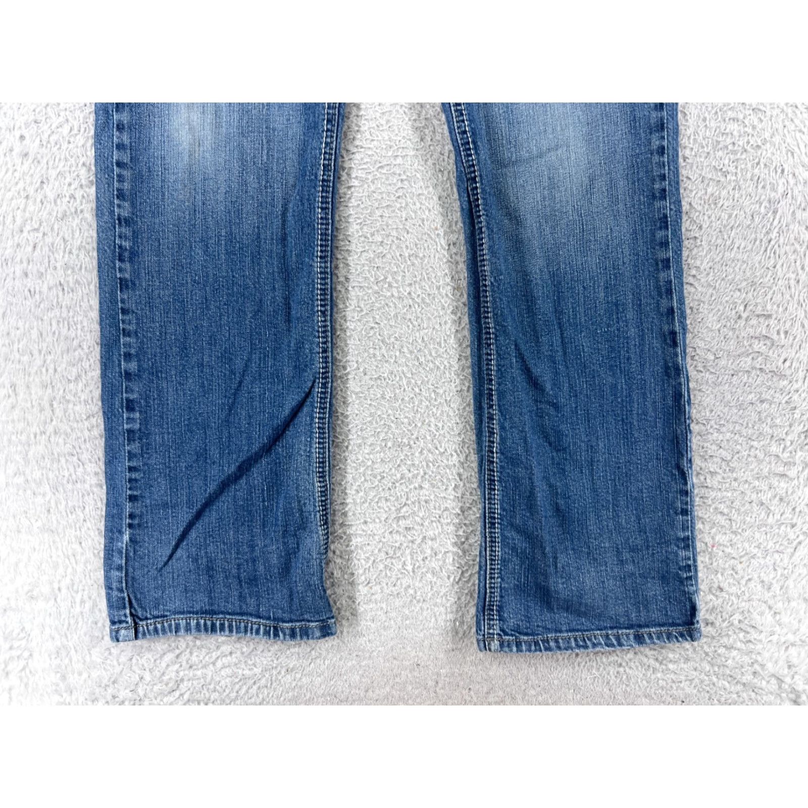 Vintage Jolt Jeans Women Bootcut 11 Blue Denim Distressed Cotton Blend 5-Pocket Regular Inseam 30.5 in Womens Jeans Size 32" / US 10 / IT 46 - 5 Thumbnail