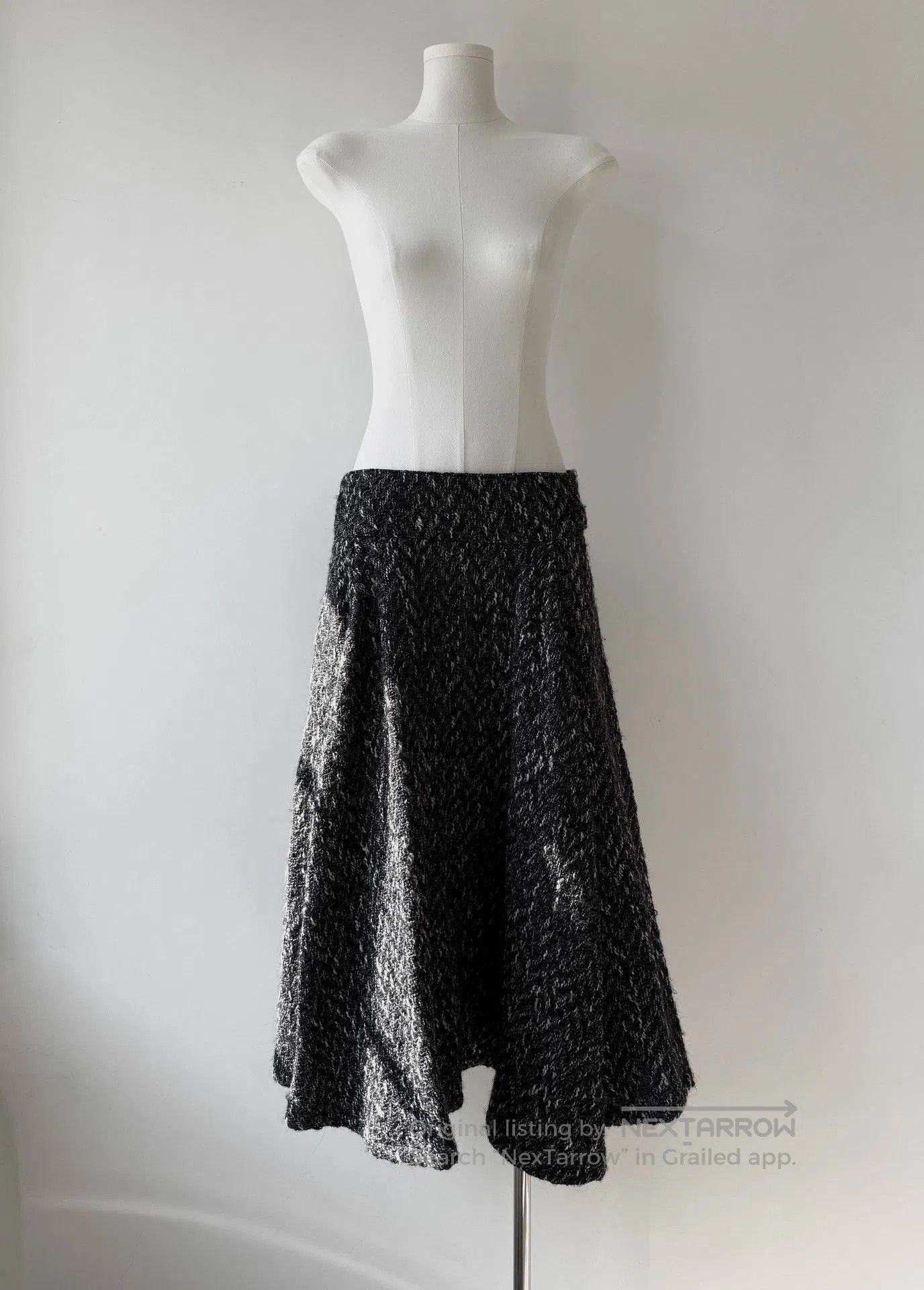 Yohji Yamamoto Yohji Yamamoto Y's 06AW Snowflake Tweed Skirt. Size 35" - 1 Thumbnail