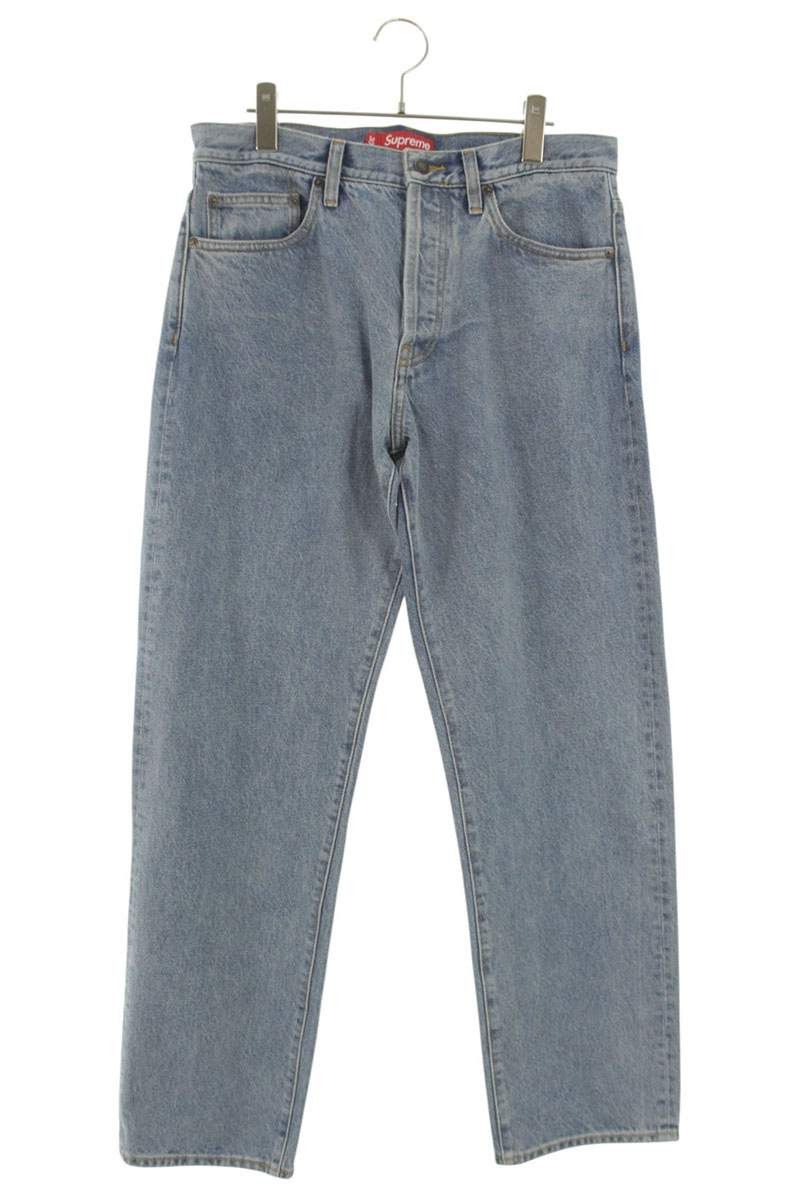 Supreme Supreme Checks Embroidered Denim Jeans Blue Size 30 | Grailed