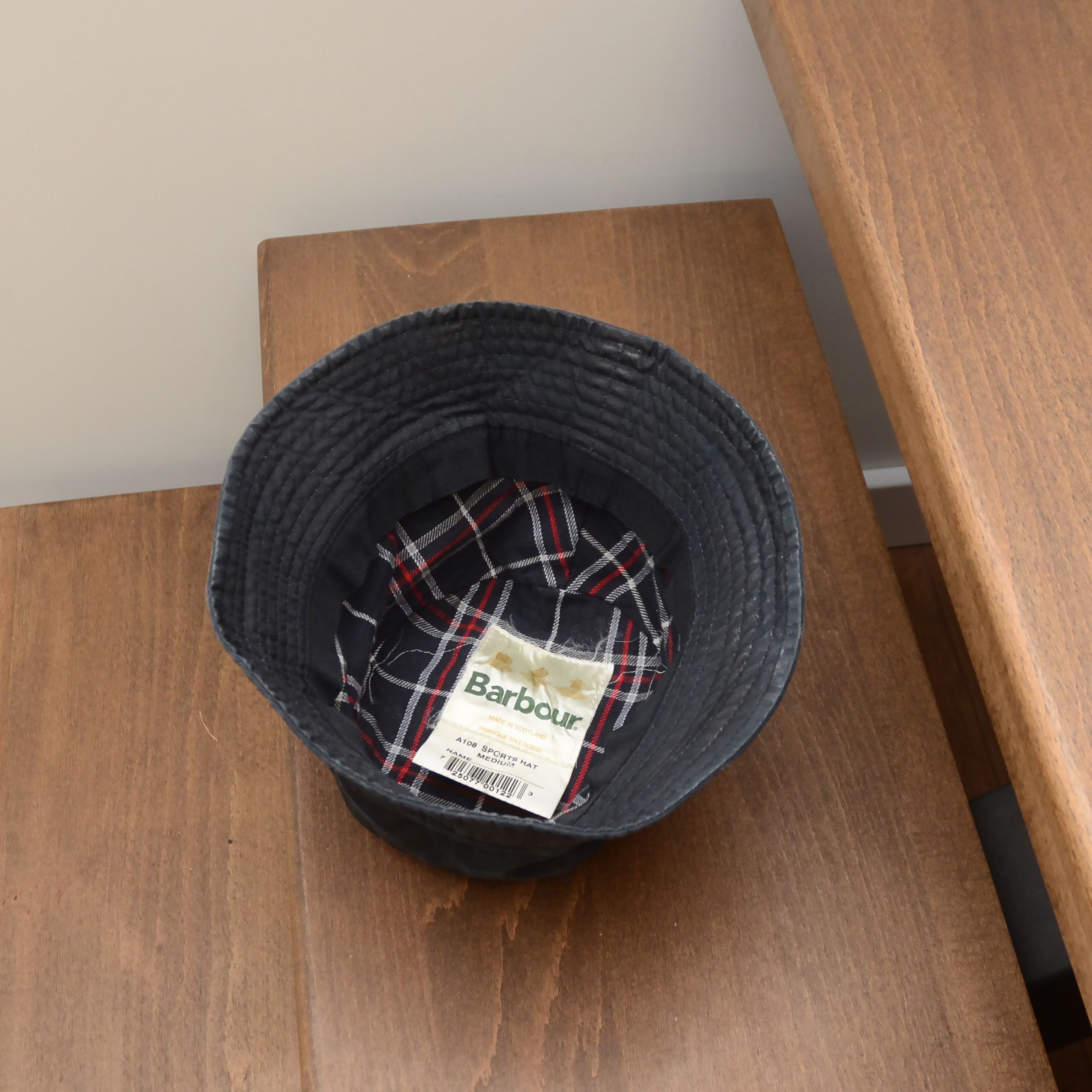 Barbour Vintage Barbour Bucket Panama Hat Wax Dark Blue Size ONE SIZE - 8 Thumbnail