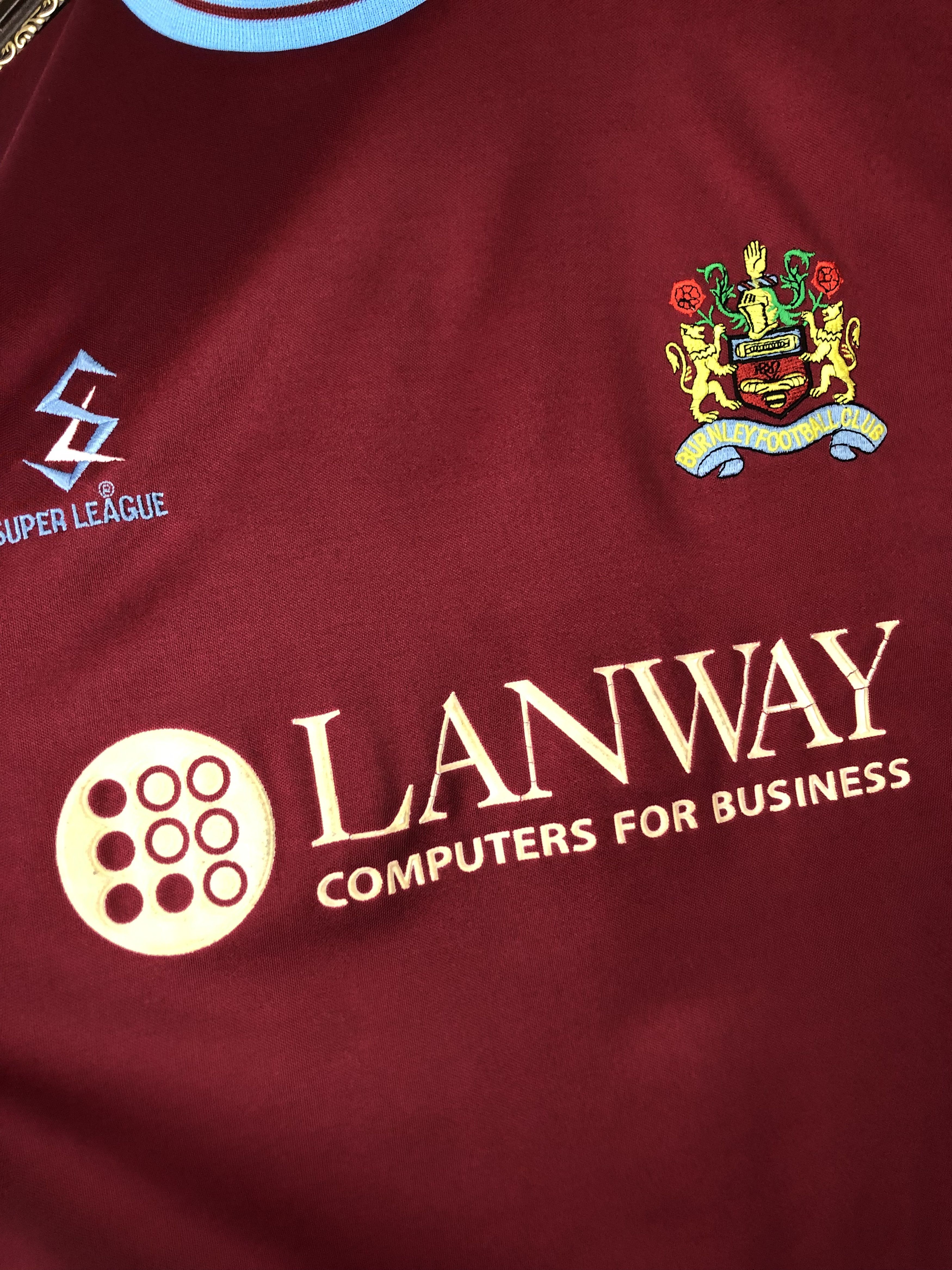 Vintage Burnley football shirt 2001 Soccer Jersey Mens Trikot Sport Size US XL / EU 56 / 4 - 3 Thumbnail