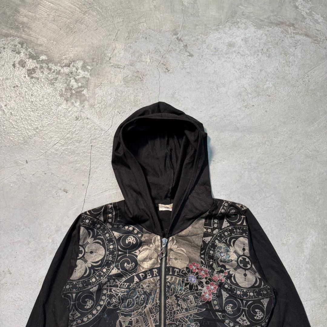 Beauty Beast LYON DEUX Japanese Brand Gothic Tattoo Hoodie Size M / US 6-8 / IT 42-44 - 3 Thumbnail