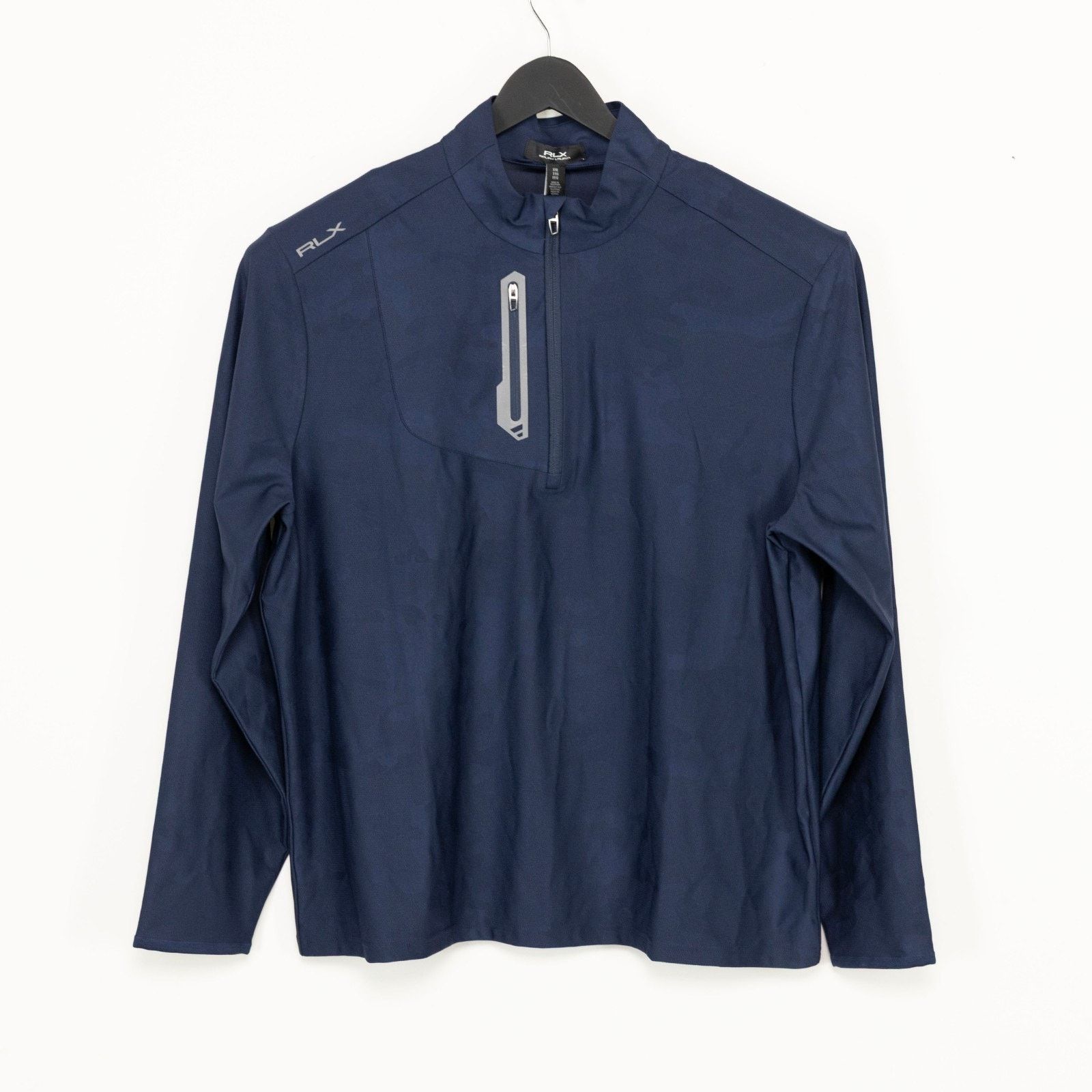 Polo Ralph Lauren Polo Ralph Lauren Men Stretch Camo Quarter Zip Pullover Navy Size US XXL / EU 58 / 5 - 1 Thumbnail