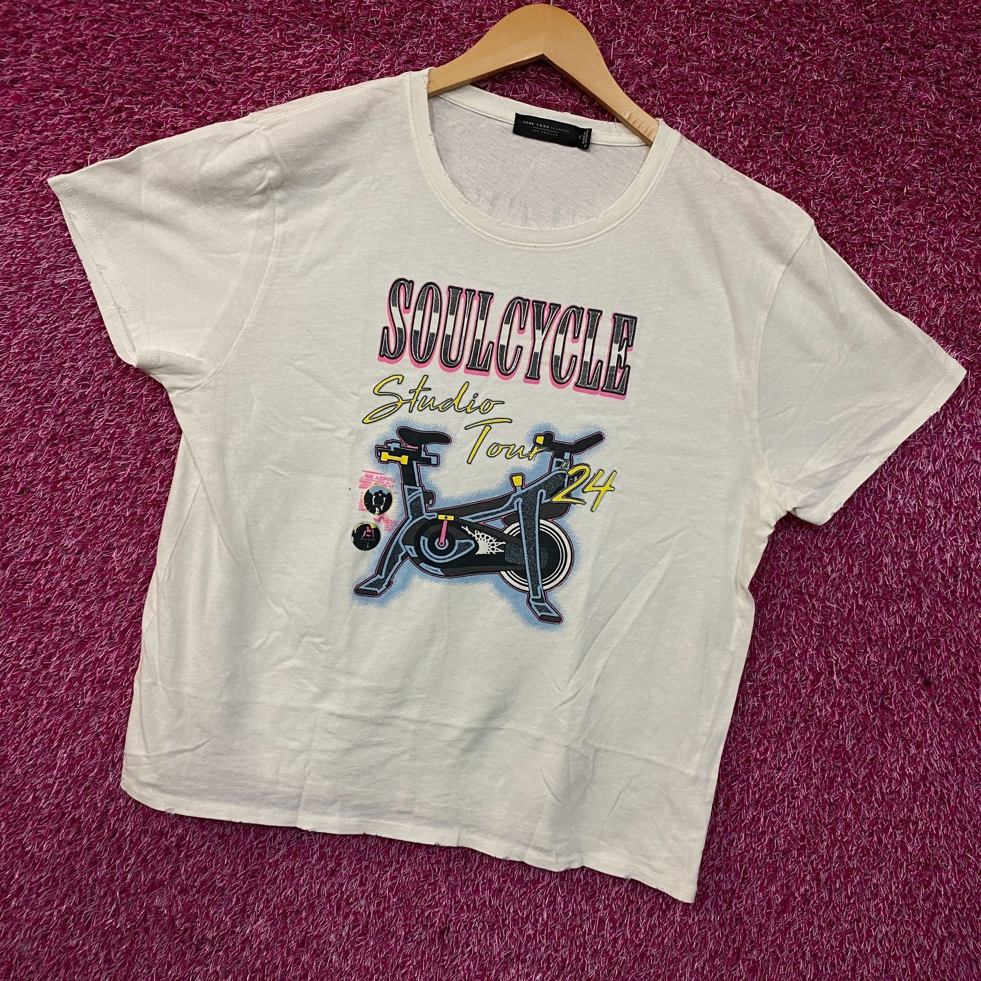 Junk Food SoulCycle Studio Tour 24 Retro Graphic T-Shirt XL Size US XL / EU 56 / 4 - 3 Thumbnail