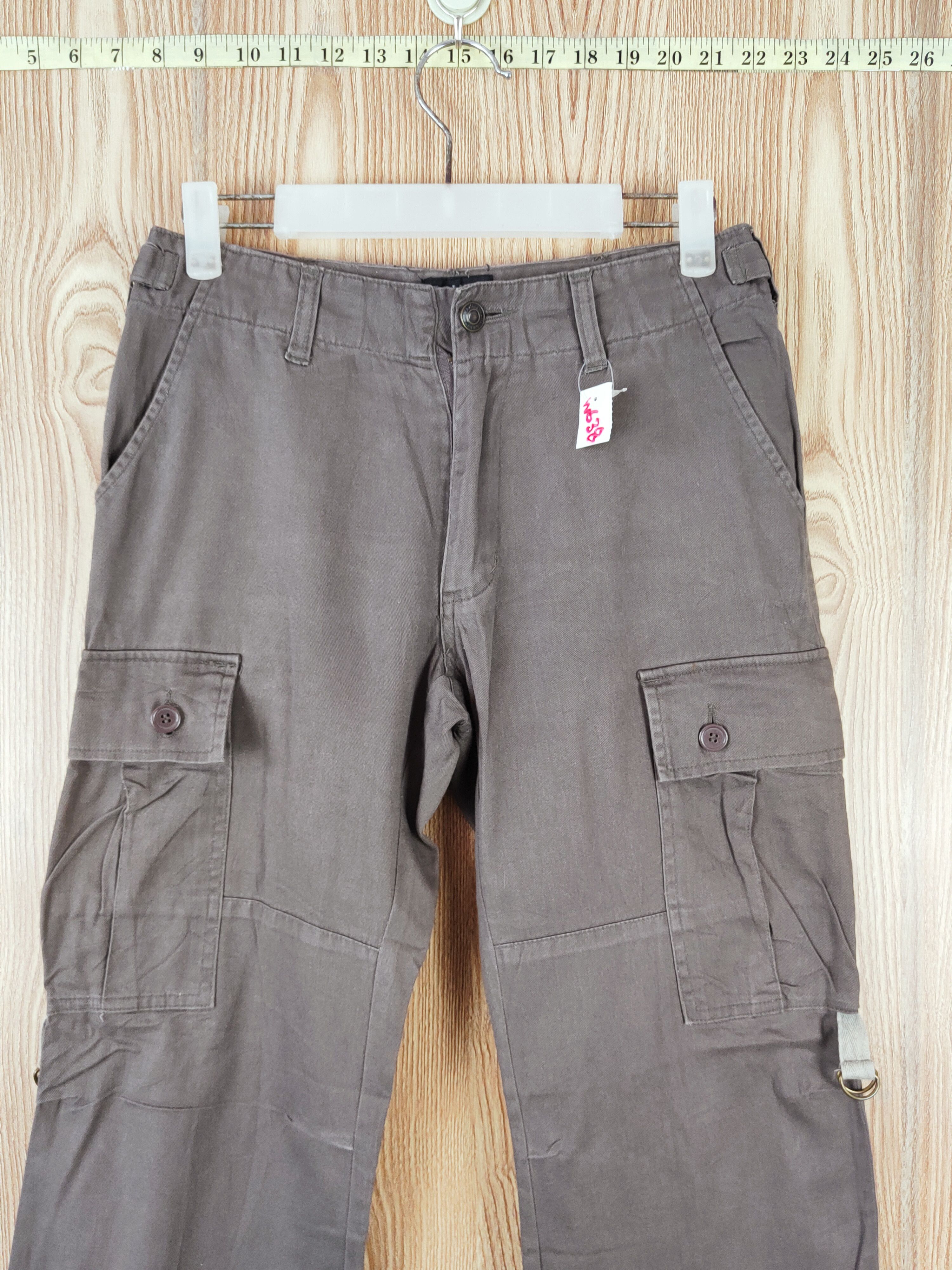 Japanese Brand Rouet Dark Gray Multipocket Tactical Cargo Pants #W638 Size US 27 - 2 Thumbnail