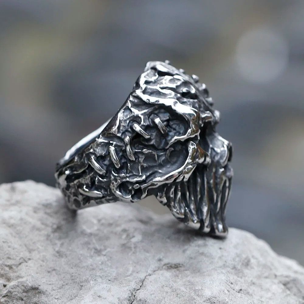 Jewelry Devil Skull Ring Streetwear Jewelry Fashion Gift Size ONE SIZE - 7 Thumbnail