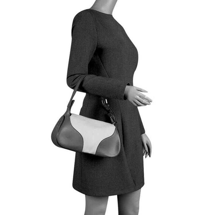 Bally BALLY Leather Canvas Black White Shoulder Bag Handbag Size ONE SIZE - 12 Thumbnail