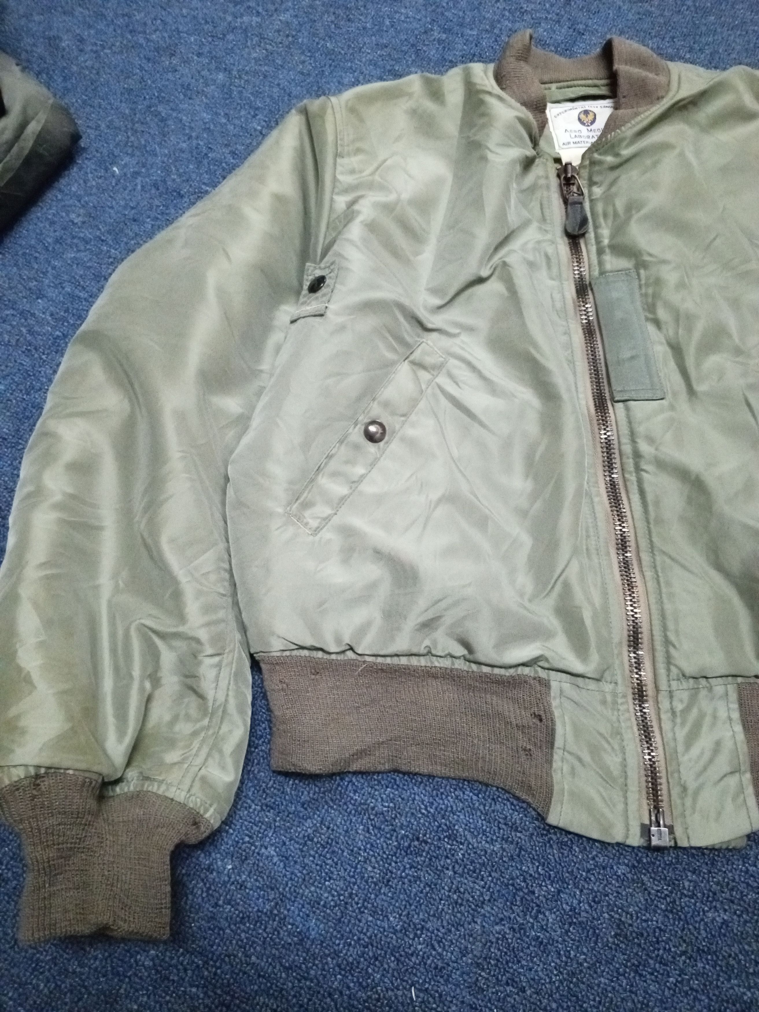 Vintage VINTAGE 90'S MA-1 BOMBER FLIGHT JACKET Size US XL / EU 56 / 4 - 4 Thumbnail