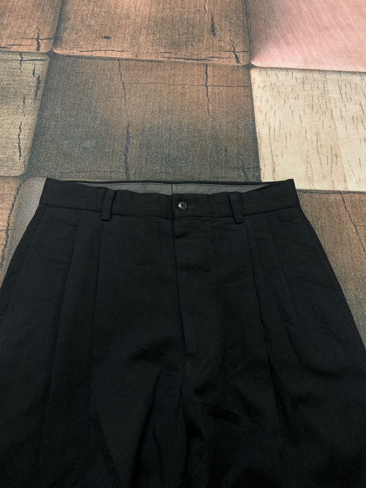 Designer × Issey Miyake × Japanese Brand vintage FICCE UOMO pleated pant by YOSHIYUKI KONISHI Size US 30 / EU 46 - 3 Thumbnail