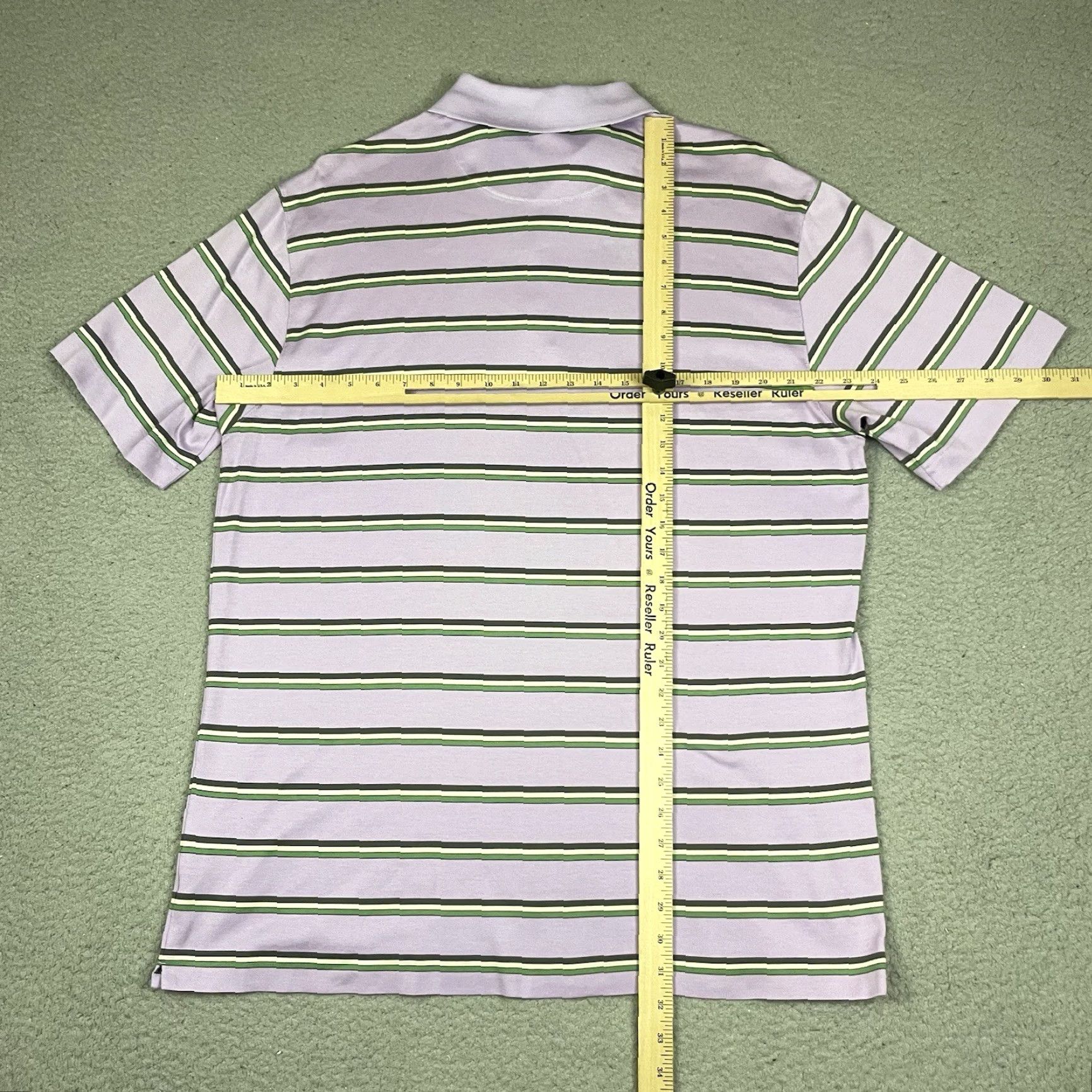 Nike Nike Golf Shirt XL Purple Tiger Woods Polo Dri-Fit Striped Short Sleeve Mens Polo Collection Nike Golf Shirt Veg? Size US XL / EU 56 / 4 - 6 Thumbnail
