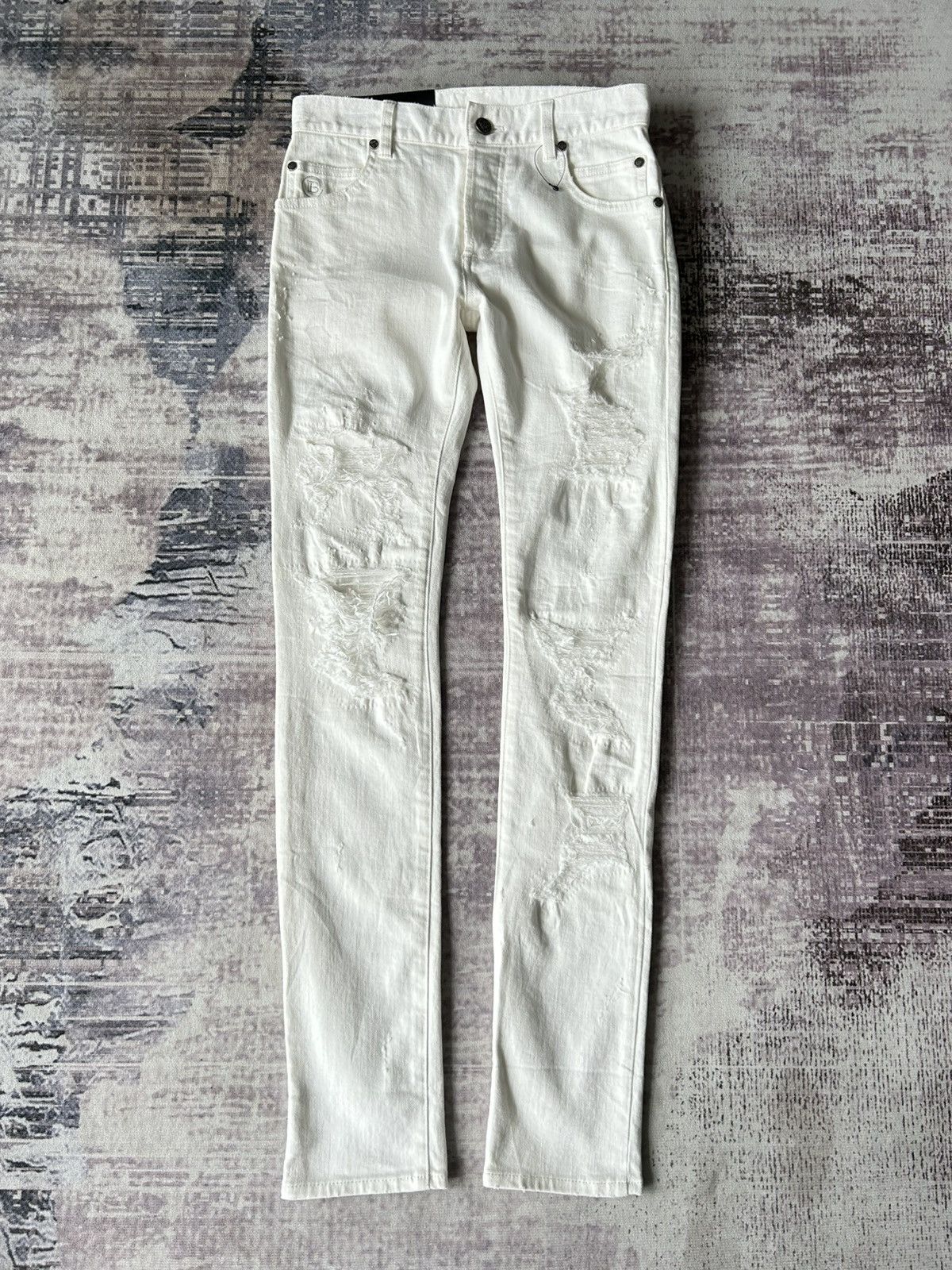 Balmain Balmain Slim Paris Distressed Jeans Size US 28 / EU 44 - 1 Thumbnail