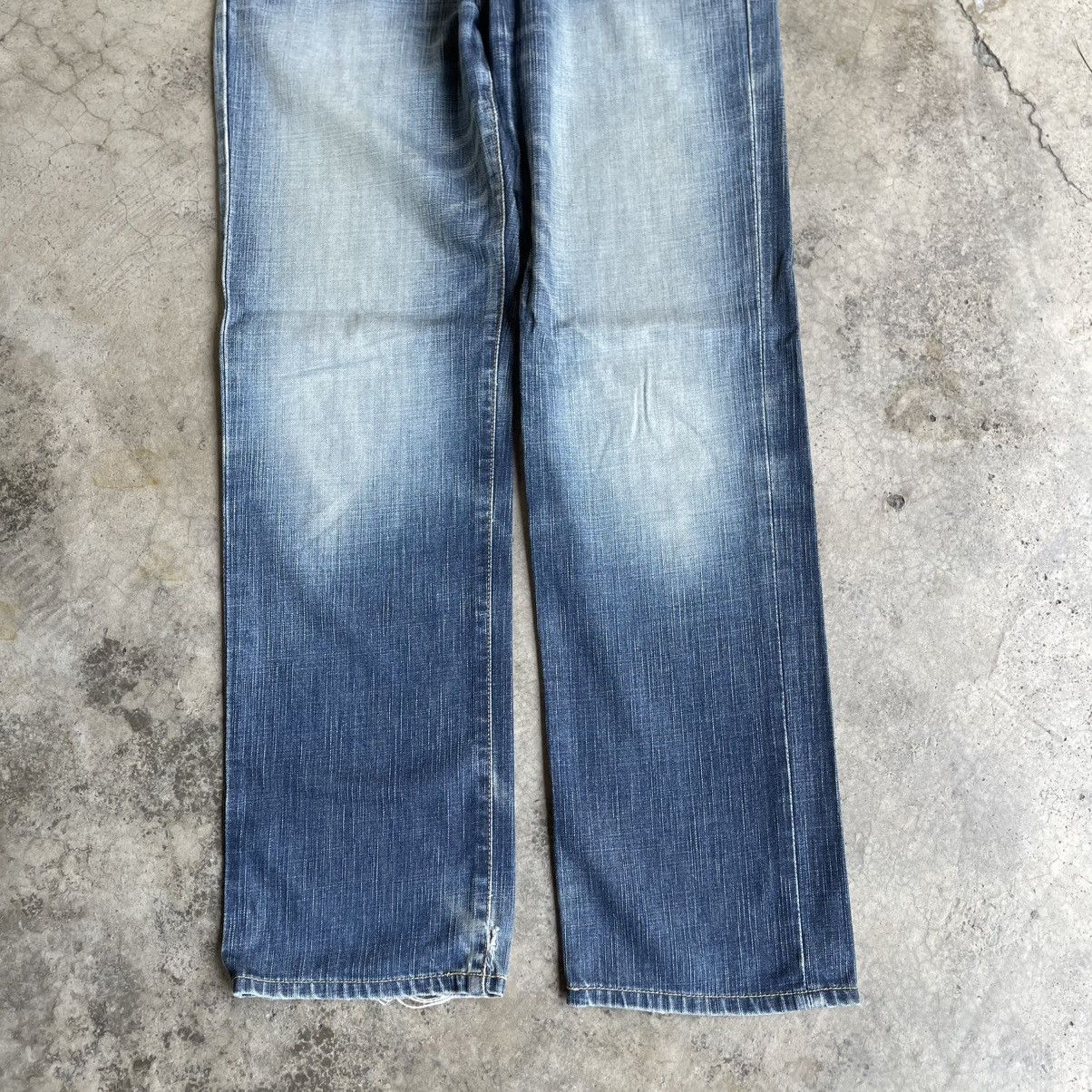 Edwin 🔥Vintage Edwin 503 Stoned Washed Ripped Distress Denim Jeans Size US 33 - 3 Thumbnail
